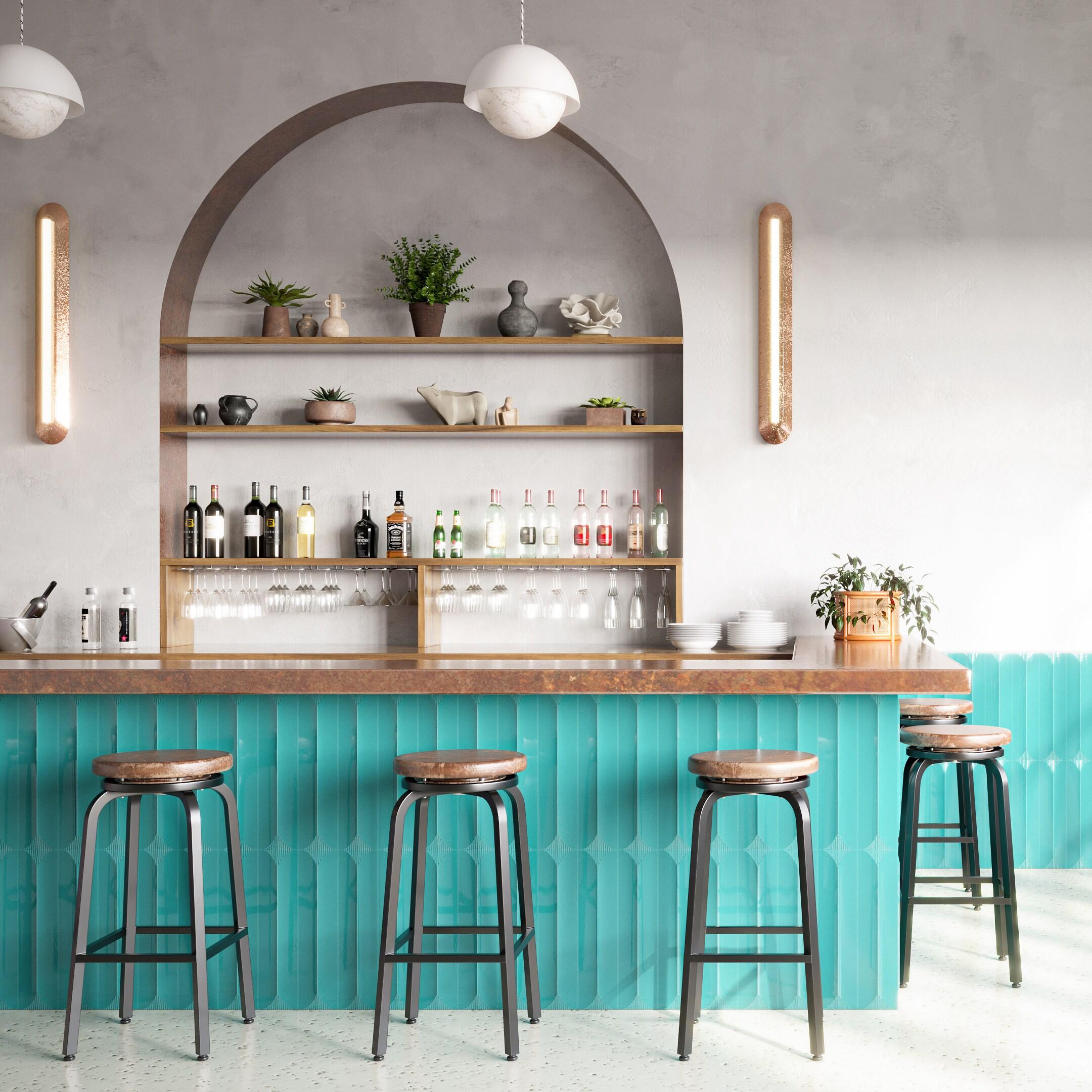 Radiant Inflex 4.43'' W x 17.62'' L Crackled Ceramic Subway Wall Tile (6.53 Sq. Ft. / Case)