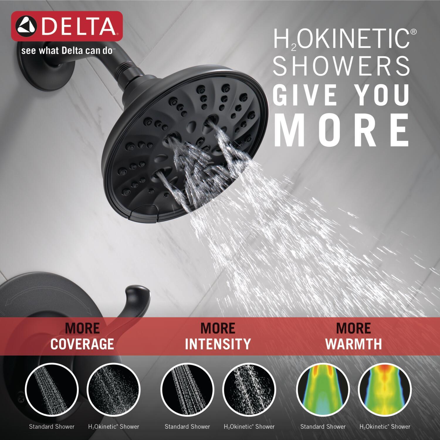 Esato Shower Faucet with Rough-in Valve and H2Okinetic Technology