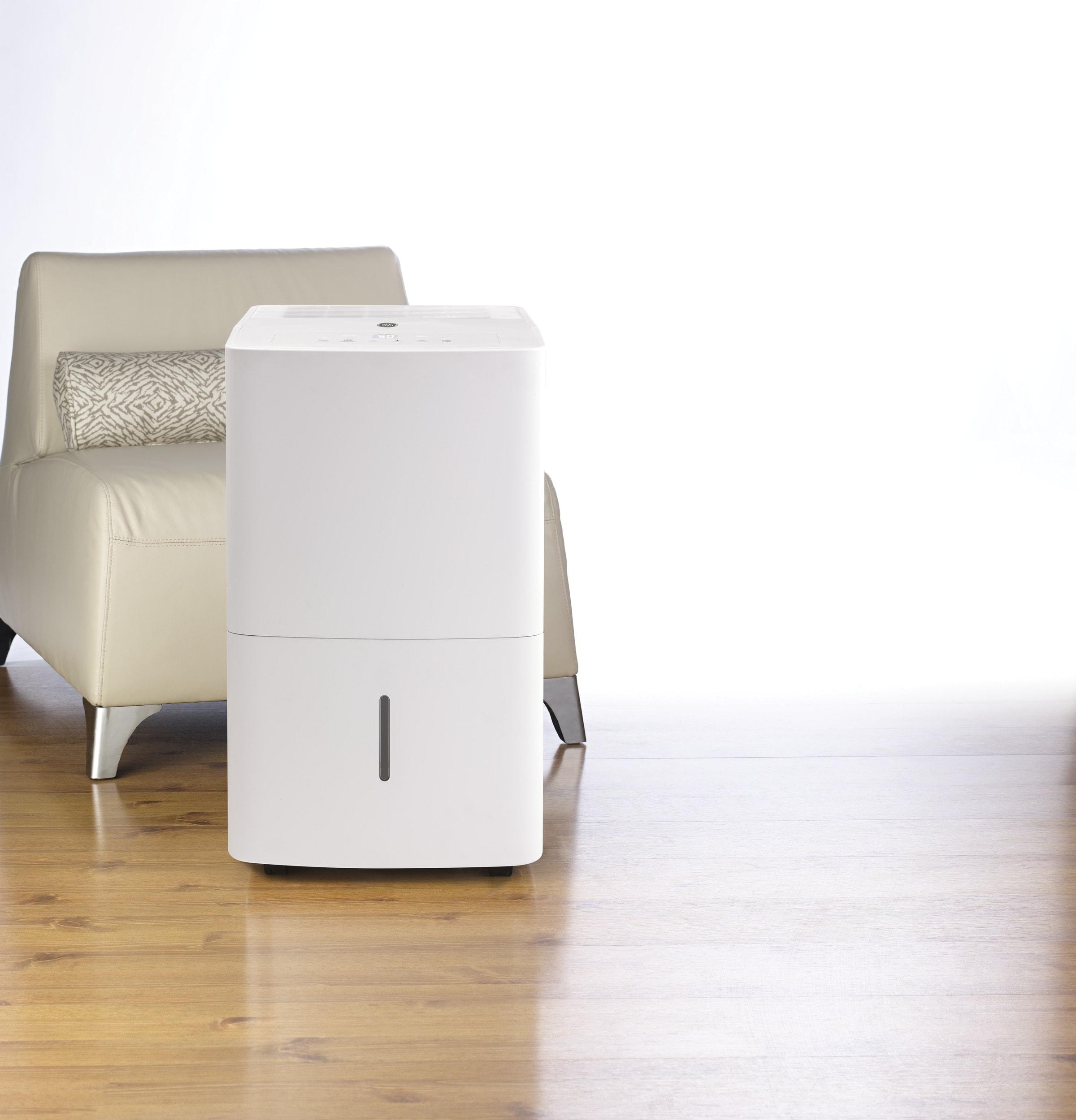 GE Appliances 35 Pints Tower Dehumidifier for Rooms up to 200 Cubic Feet