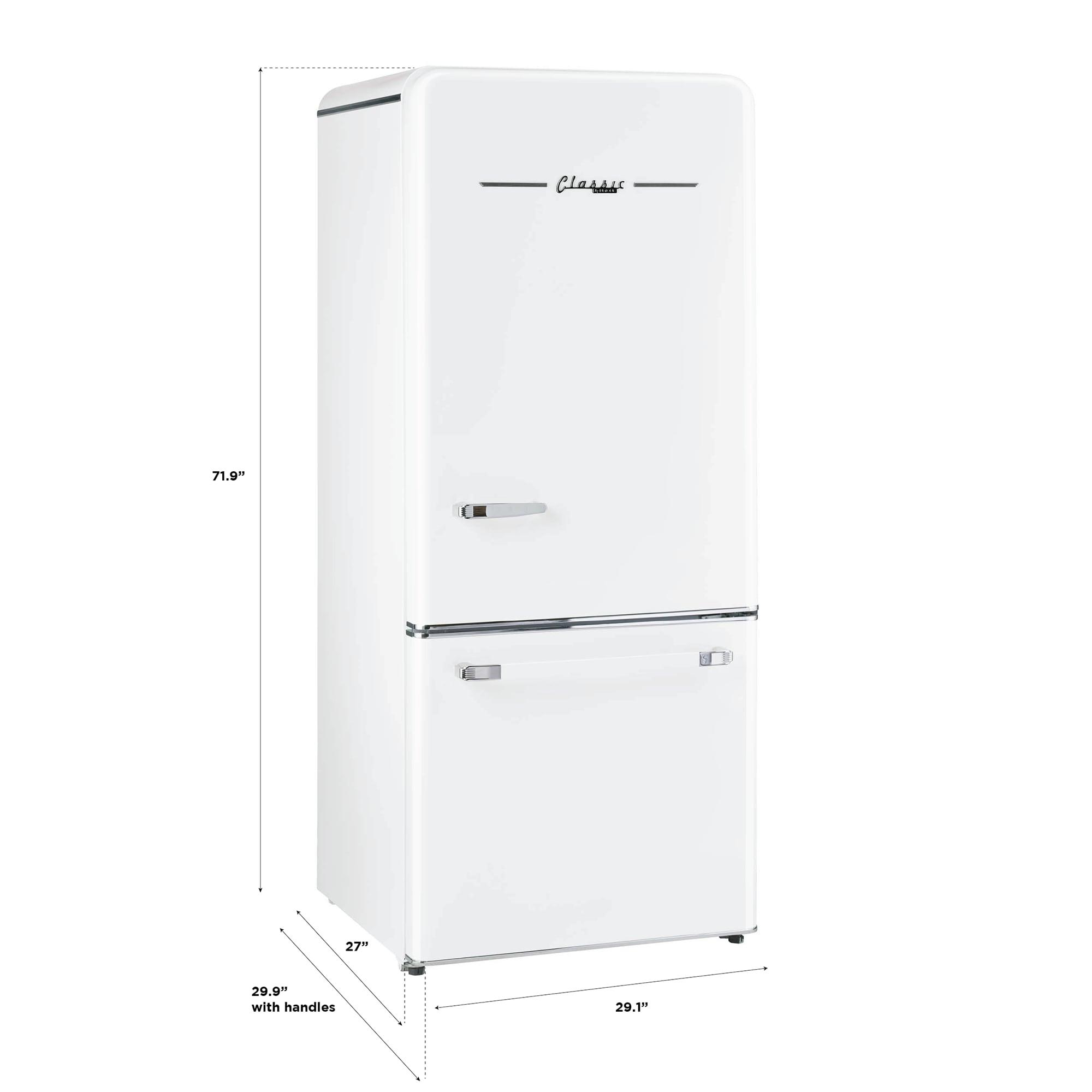 Unique Appliances Classic Retro 30" Frost-Free 17.7 cu. ft. Energy Star Certified Bottom Freezer Refrigerator UGP-510L W AC