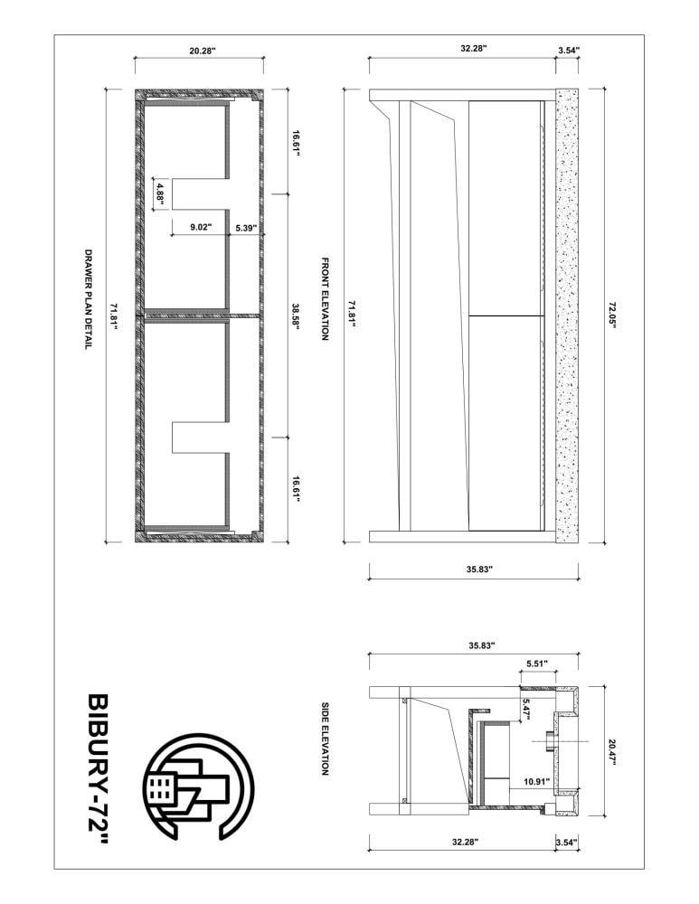 Ariane 72.05'' Double Bathroom Vanity