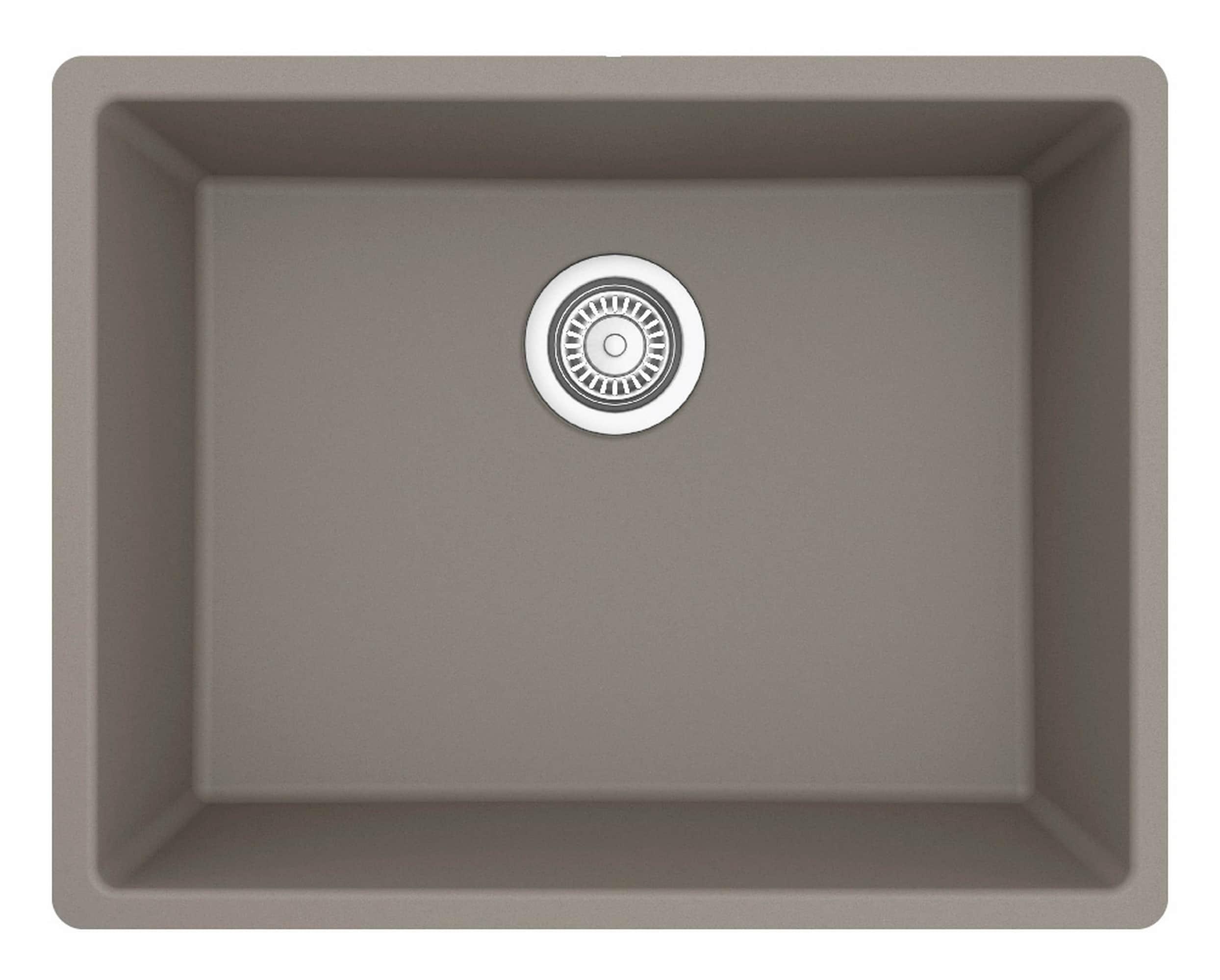 Karran Quartz 24-3/8'' X 19-1/8'' Single Bowl Undermount Kitchen Sink