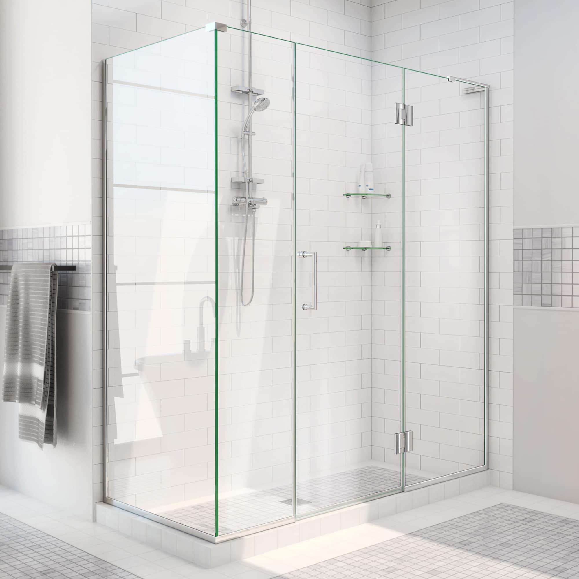 Unidoor-X 64" x 72" Rectangle Hinged Shower Enclosure