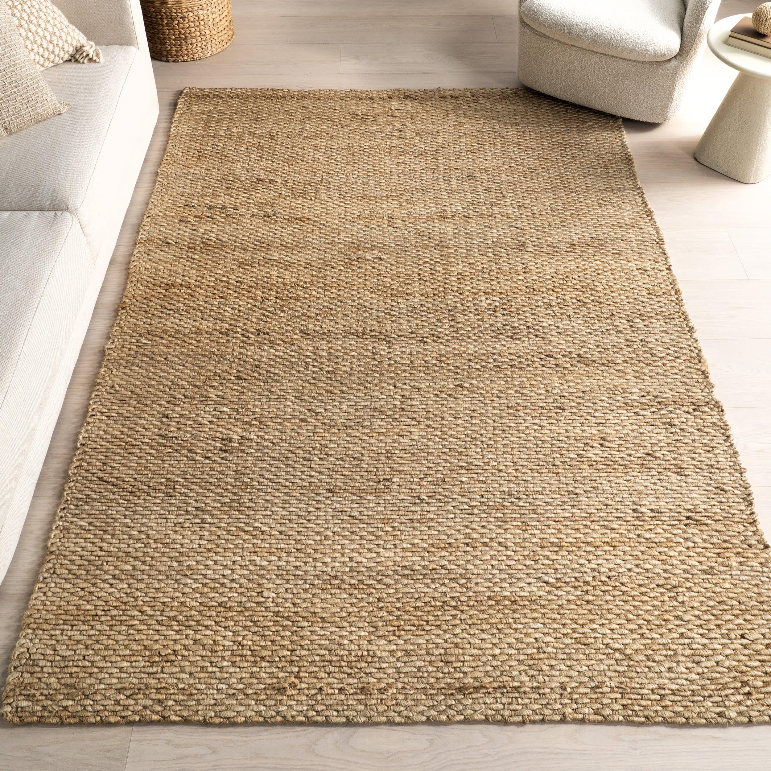 nuLOOM Hailey Handwoven Jute Area Rug, 6' x 9', Natural