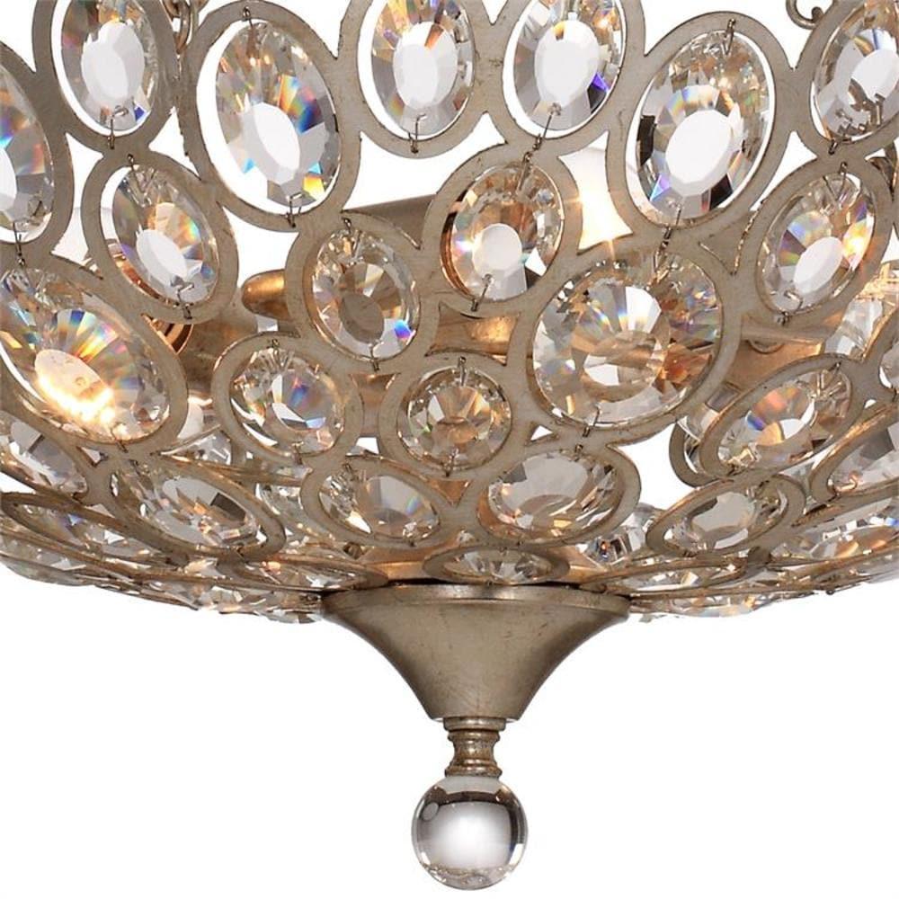 Crystorama Lighting - Three Light Chandelier - Chandelier - Sterling - Three