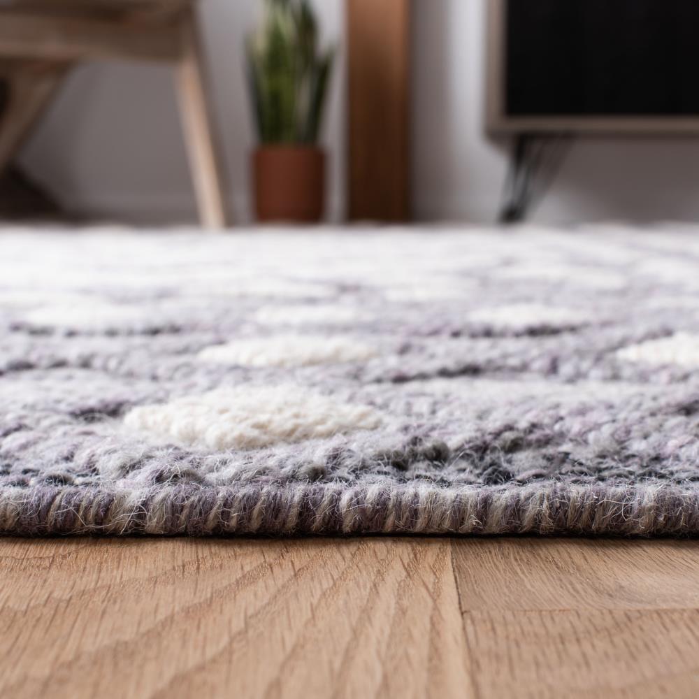 Natura NAT628 Hand Woven Area Rug - Cream/Purple - 6'x9' - Safavieh.