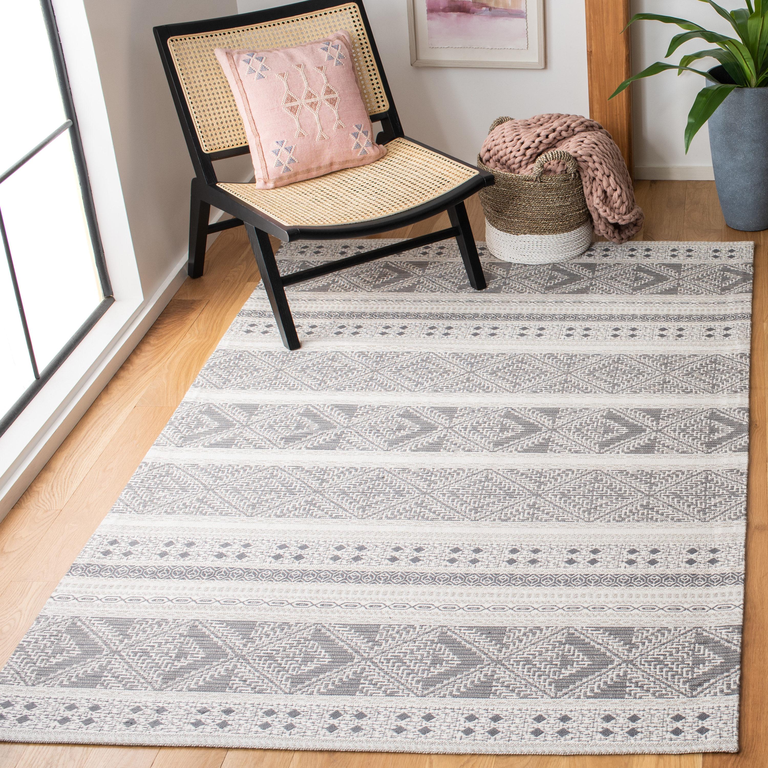 Classic Vintage CLV717 Hand Woven Area Rug - Grey - 6'x9' - Safavieh.