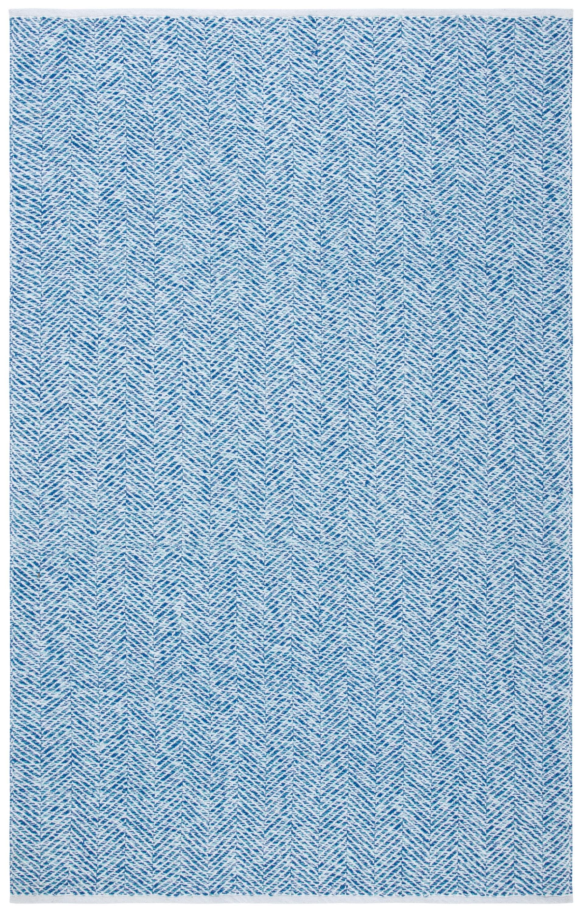 SAFAVIEH Nantucket Noelle Geometric Chevron Area Rug, Blue, 9' x 12'