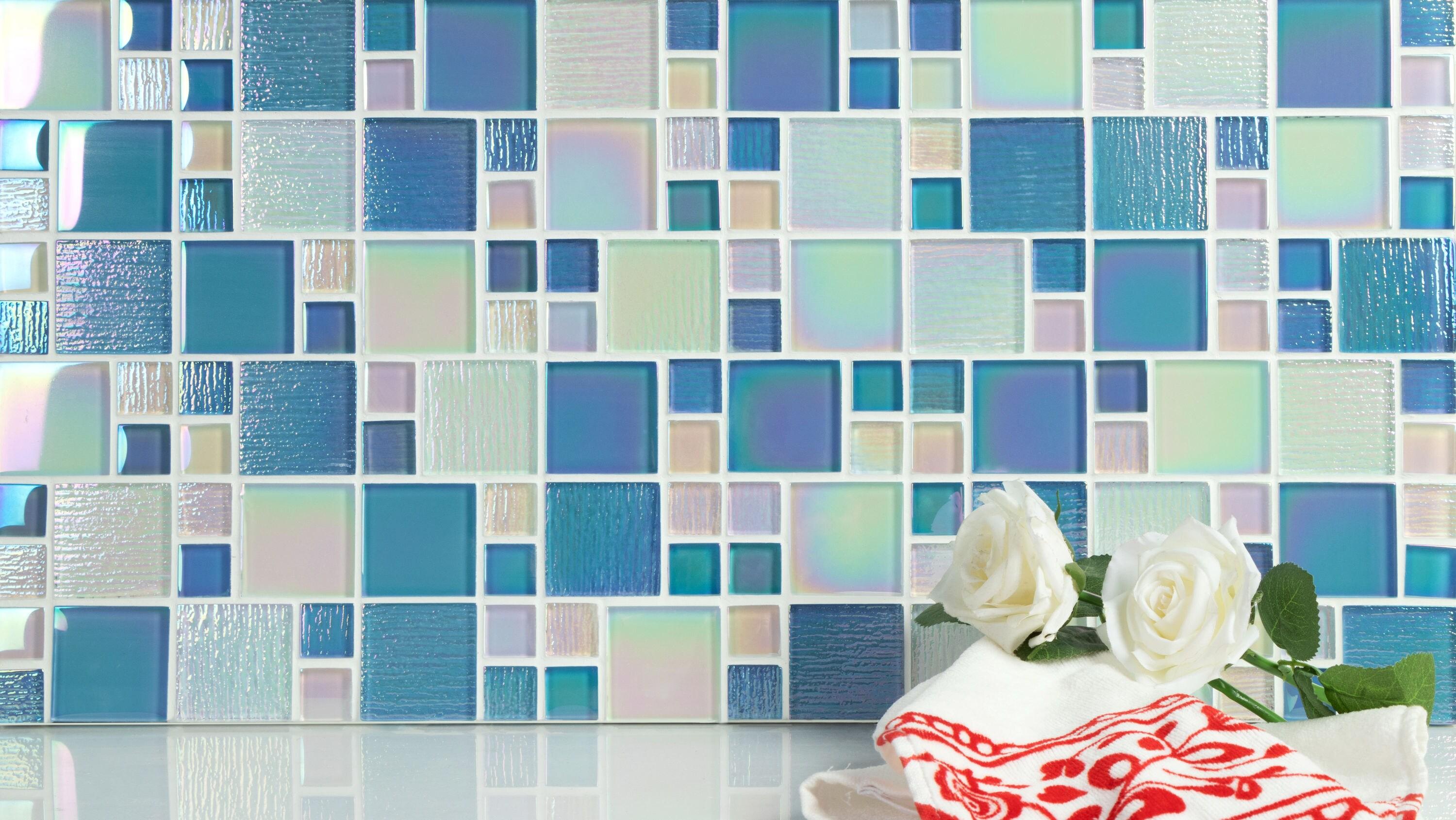 Reflections Artista Glass Versailles Mosaic Sheet Tile