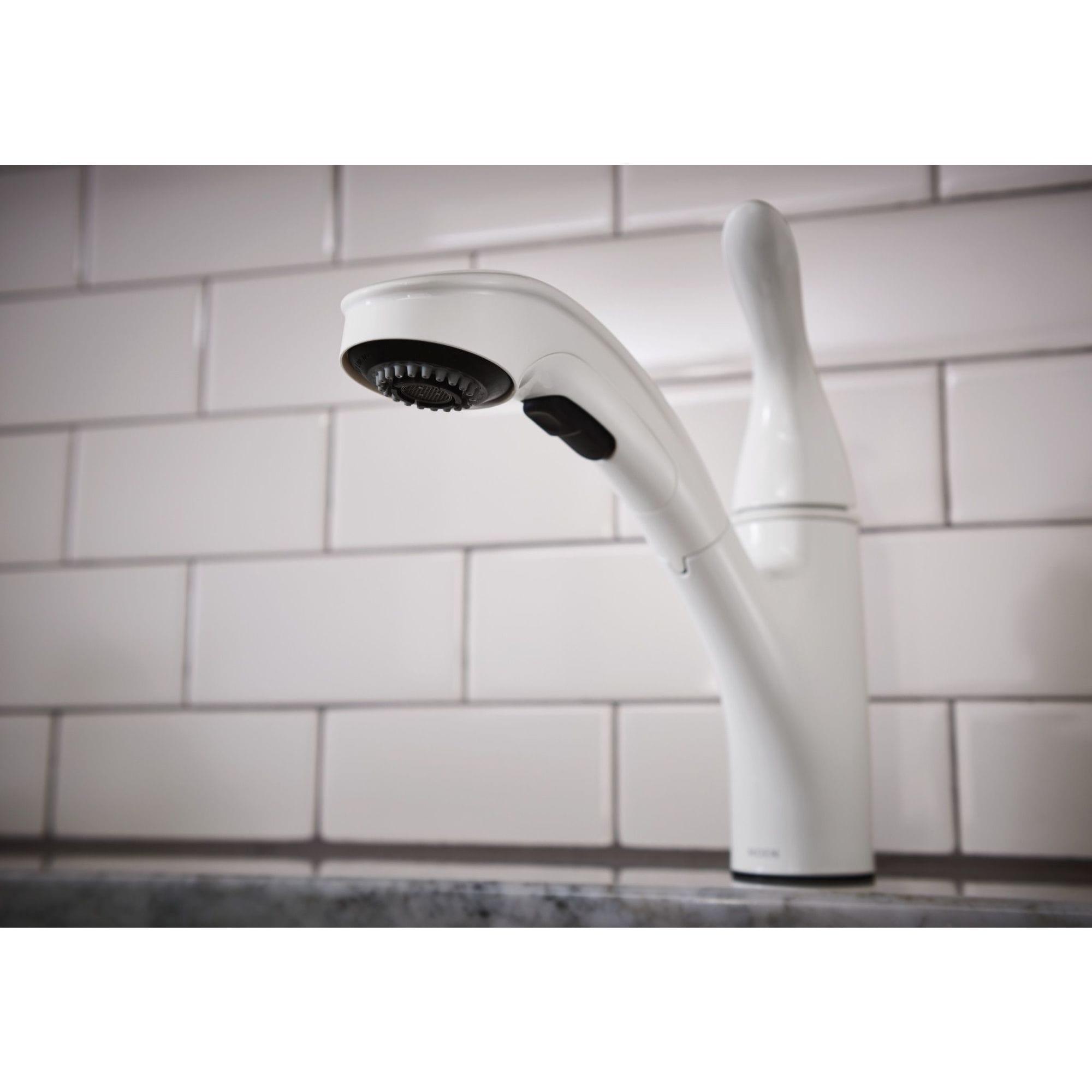 Moen Brecklyn Single-Handle Pull-Out Sprayer Kitchen Faucet with Power Clean Technology