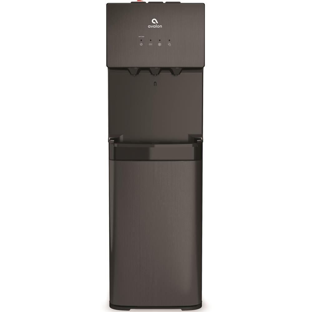 Black Stainless Steel Bottom Loading Water Cooler Dispenser