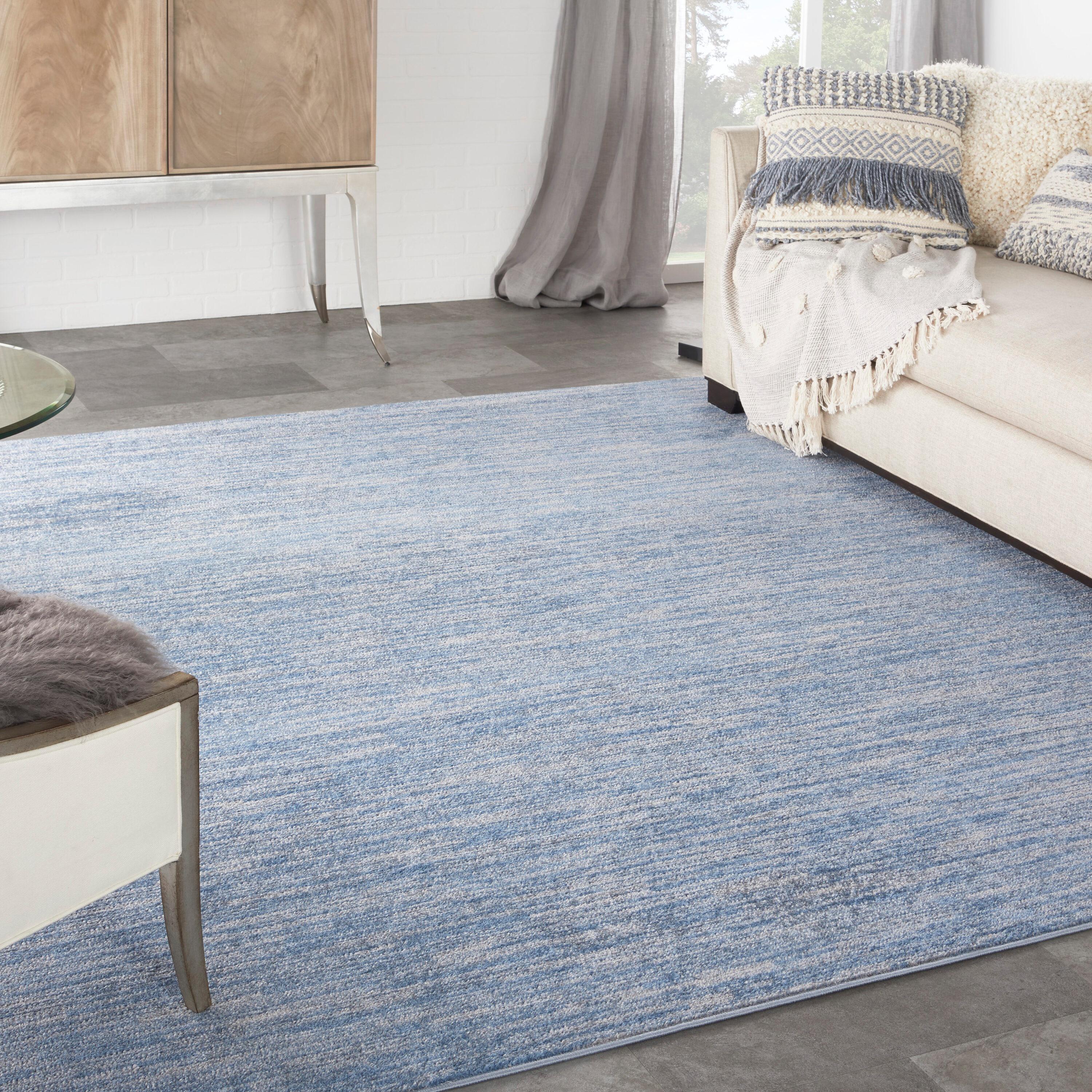 Nourison Nourison Essentials NRE01 Indoor/outdoor Area Rug - Blue/Grey 9' x square