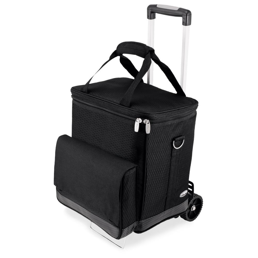 Arlmont & Co. Cellar 6-Bottle Wine Carrier & Cooler Tote with Trolley - Insulated Traveling Portable Wine Bag