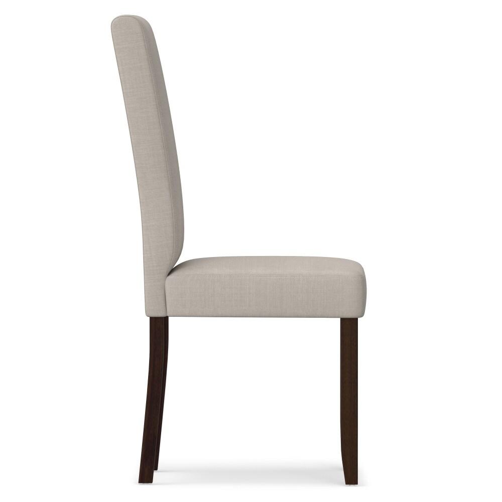 Simpli Home Acadian Linen Parsons Chair (Set of 2)
