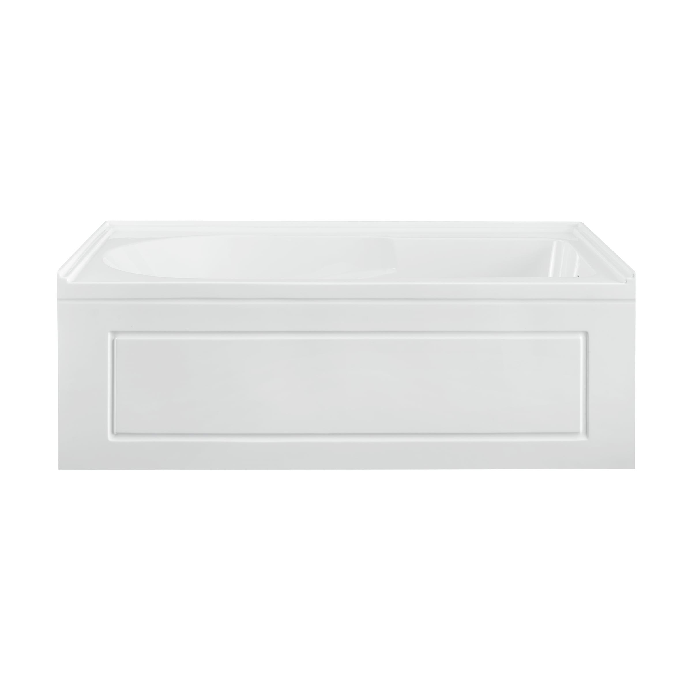 Concorde 60" x 32" Acrylic Glossy White, Alcove, Integral, Apron Bathtub