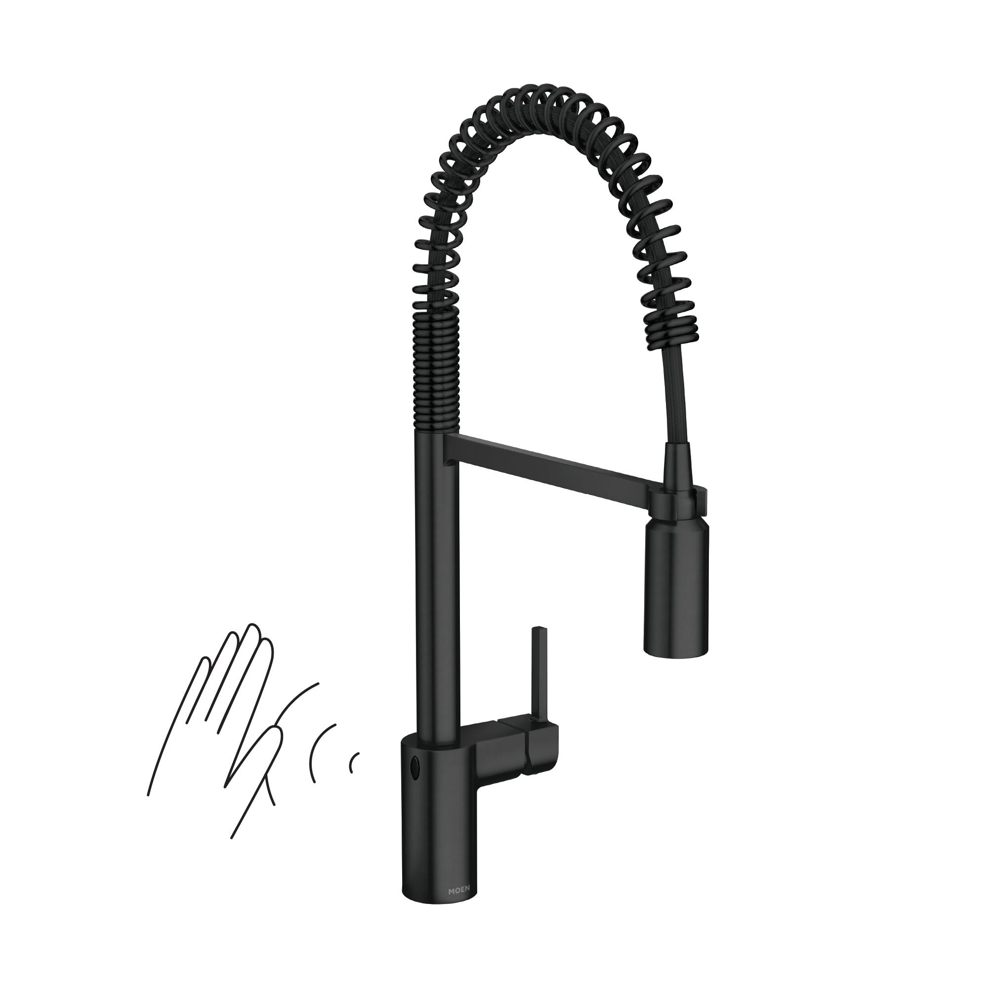 Moen Align MotionSense Wave Single Handle Spring Pulldown Kitchen Faucet with Power Clean Technology