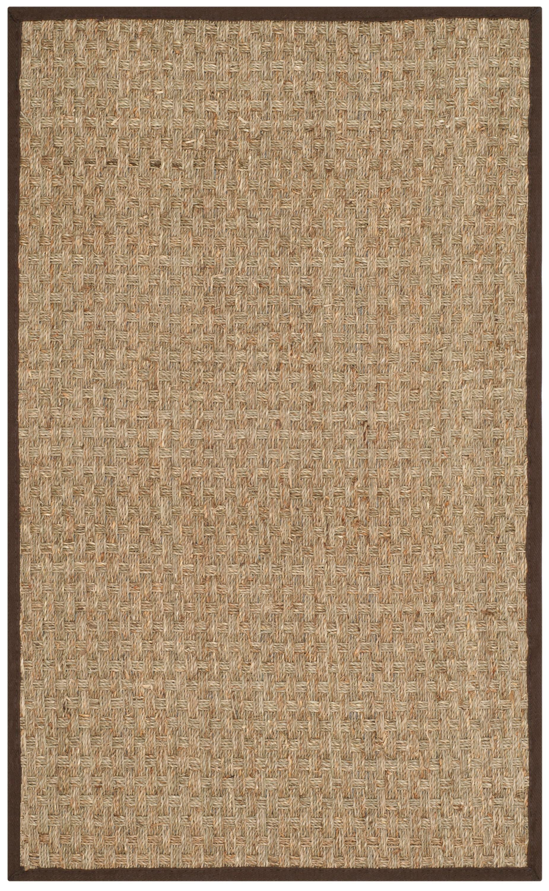 Natural Fiber NF114 Power Loomed Indoor Accent Rug - Natural/Dark Brown - 2'6"x4' - Safavieh.