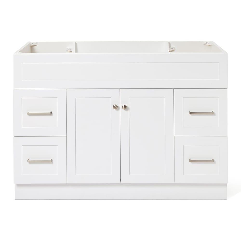 Ariel F049s-Bc Hamlet 48" Single Free Standing Vanity Cabinet Only - White