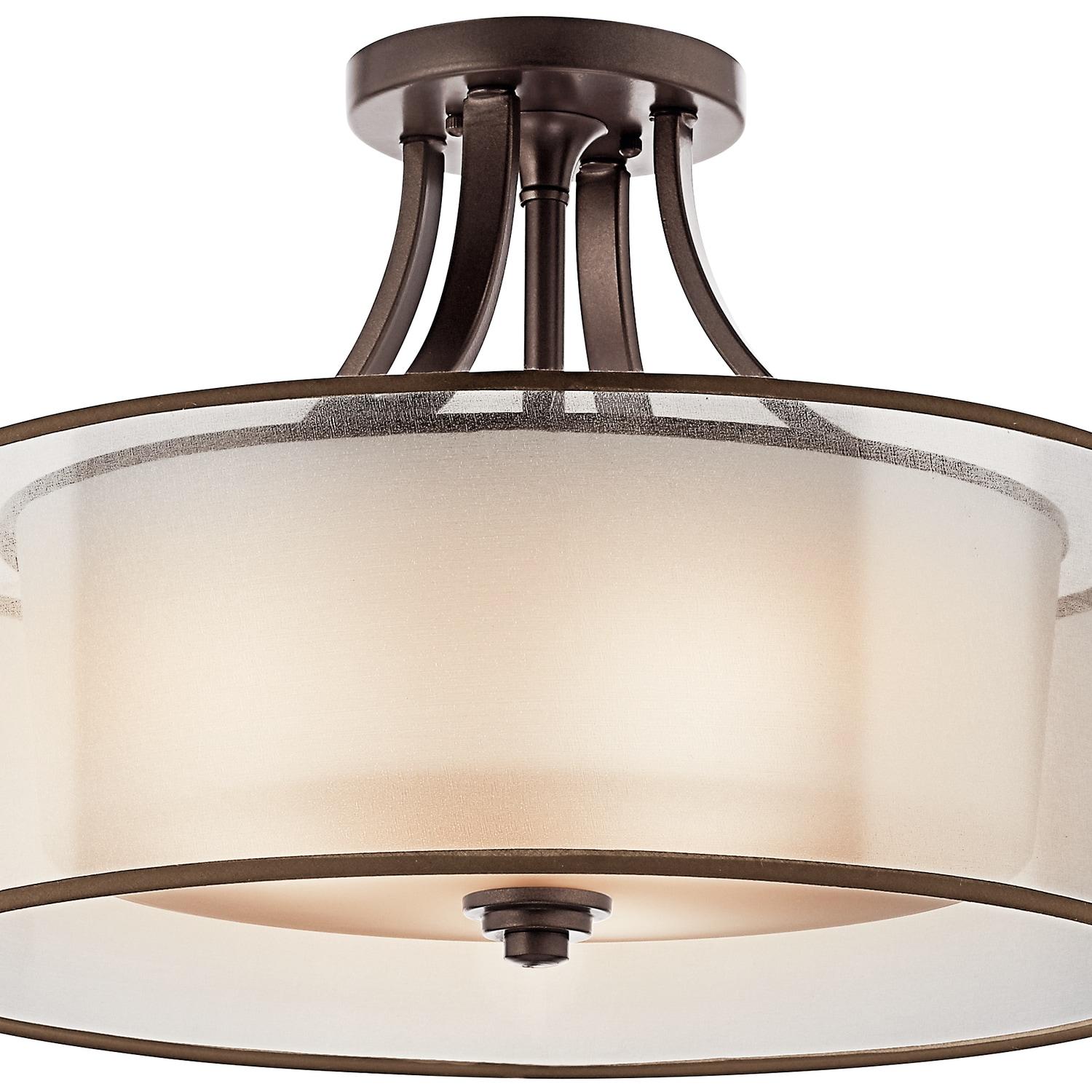 Kichler Lighting Lacey 4 - Light Semi-Flush Mount in  Mission Bronze