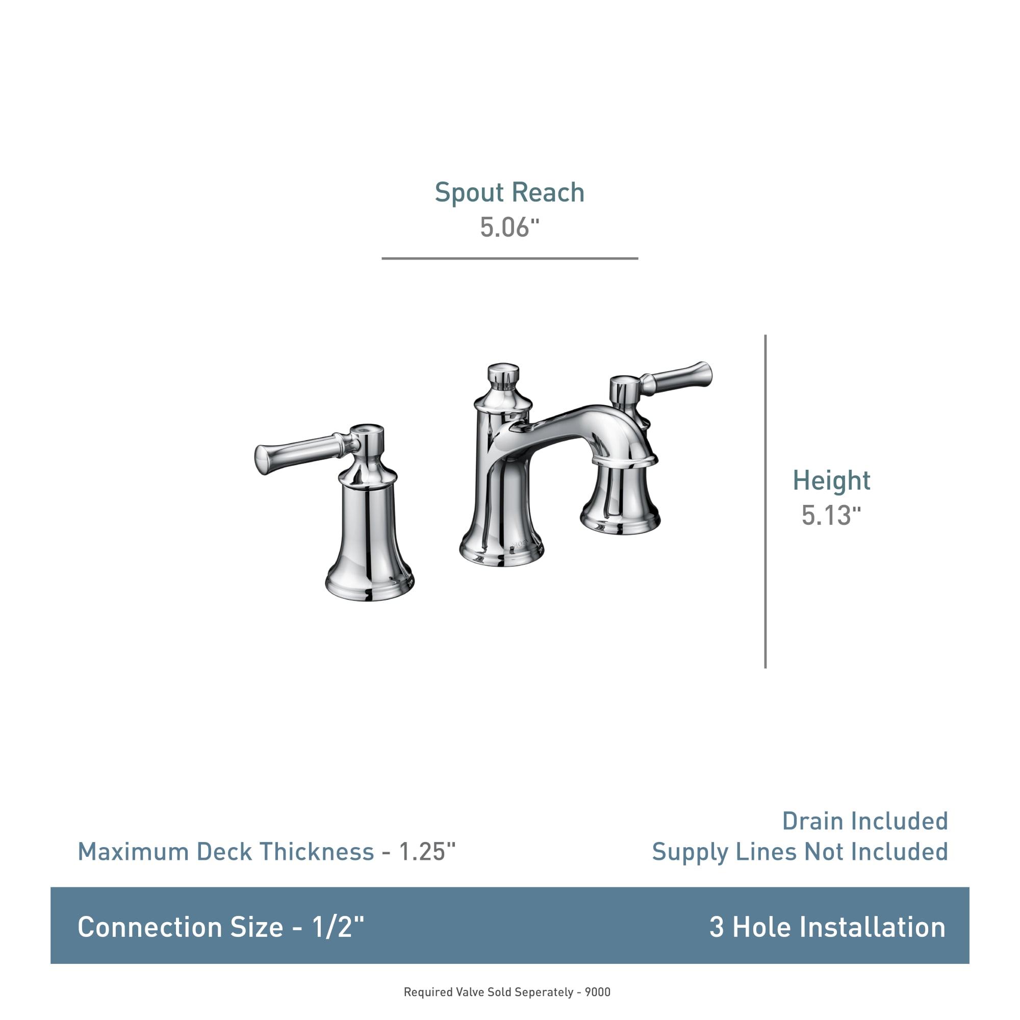 Moen Dartmoor Standard Centerset Bathroom Faucet with Drain Assembly