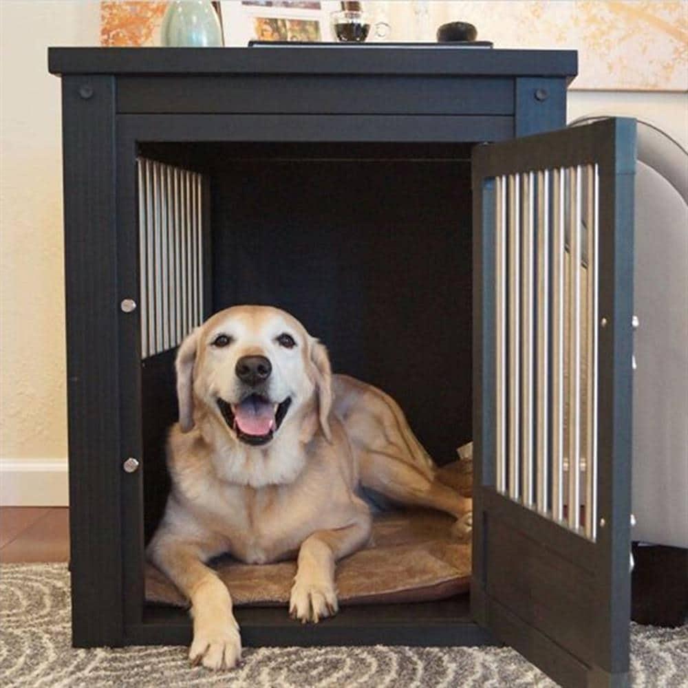 New Age Pet Ecoflex Furniture Style Dog Crate End Table - Espresso Large