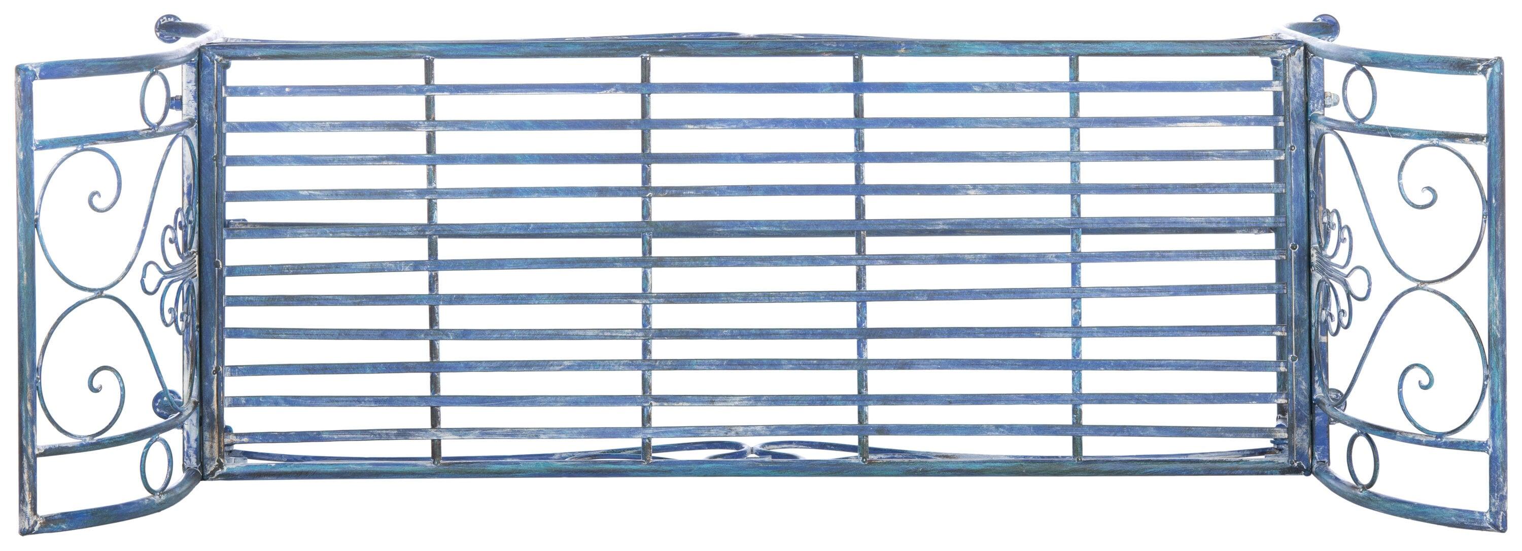 Adina Bench - Outdoor - PAT5016 - Mossy Blue - Safavieh