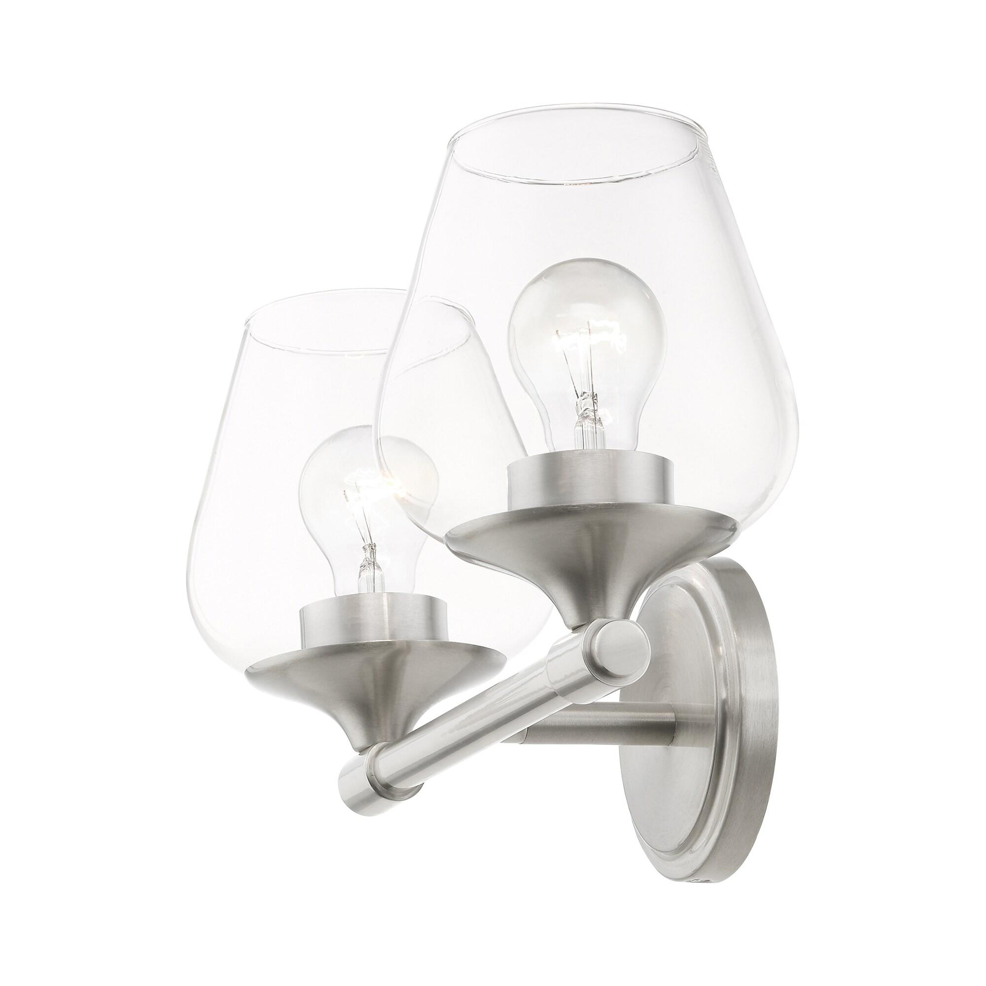 Livex Lighting Willow 2 - Light Vanity in  Brushed Nickel