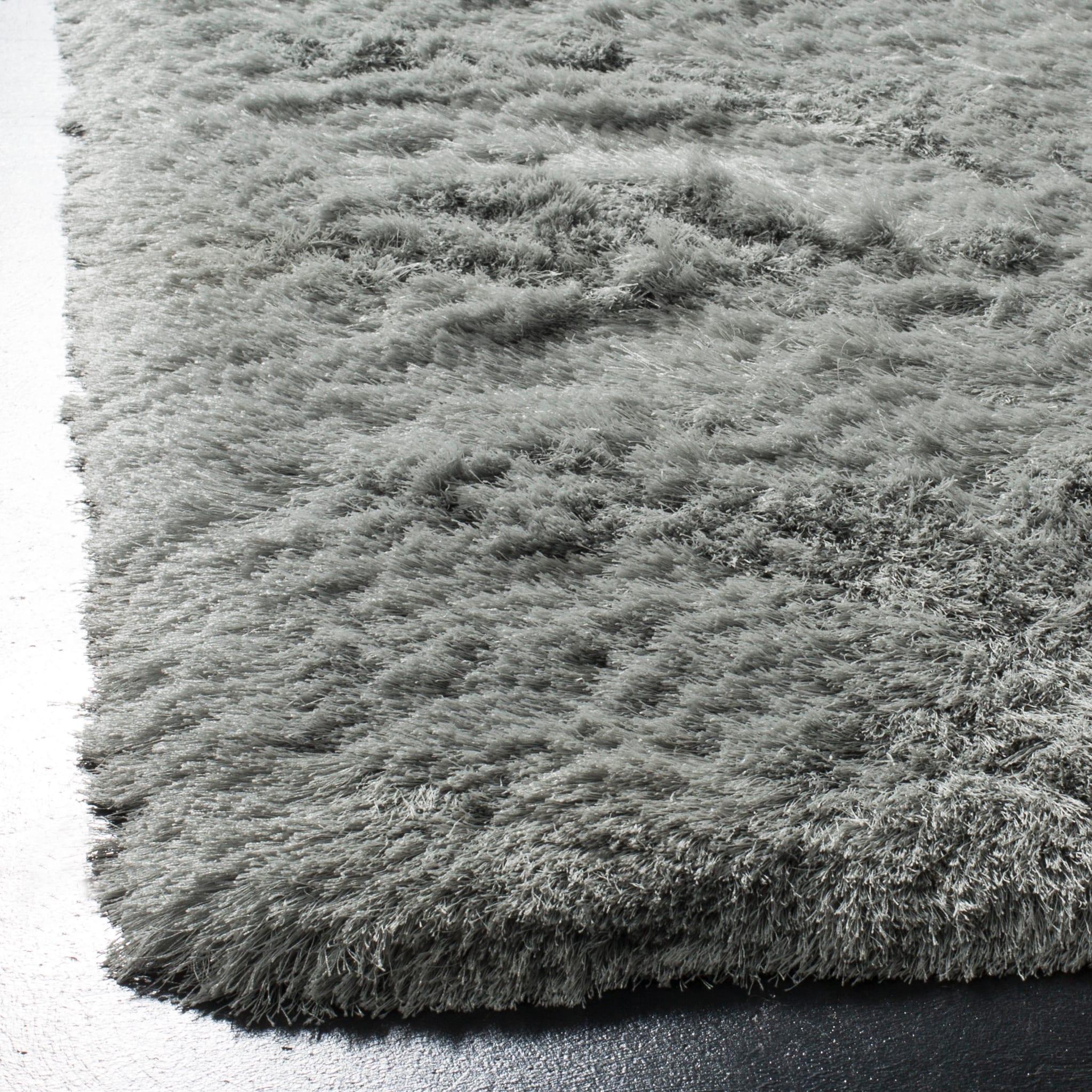 Sage Splendor 8' x 10' Hand-Tufted Wool Blend Shag Rug