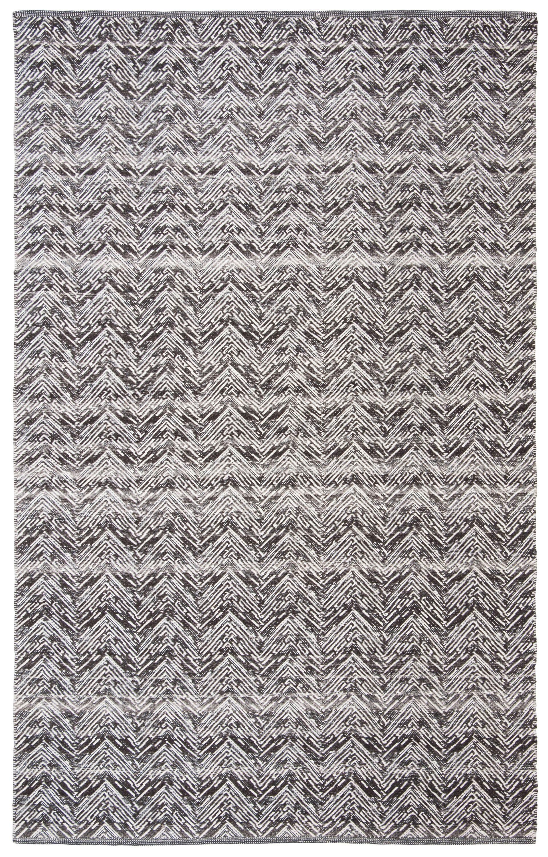 Kilim KLM401 Hand Woven Area Rug - Brown/Charcoal - 5'x8' - Safavieh