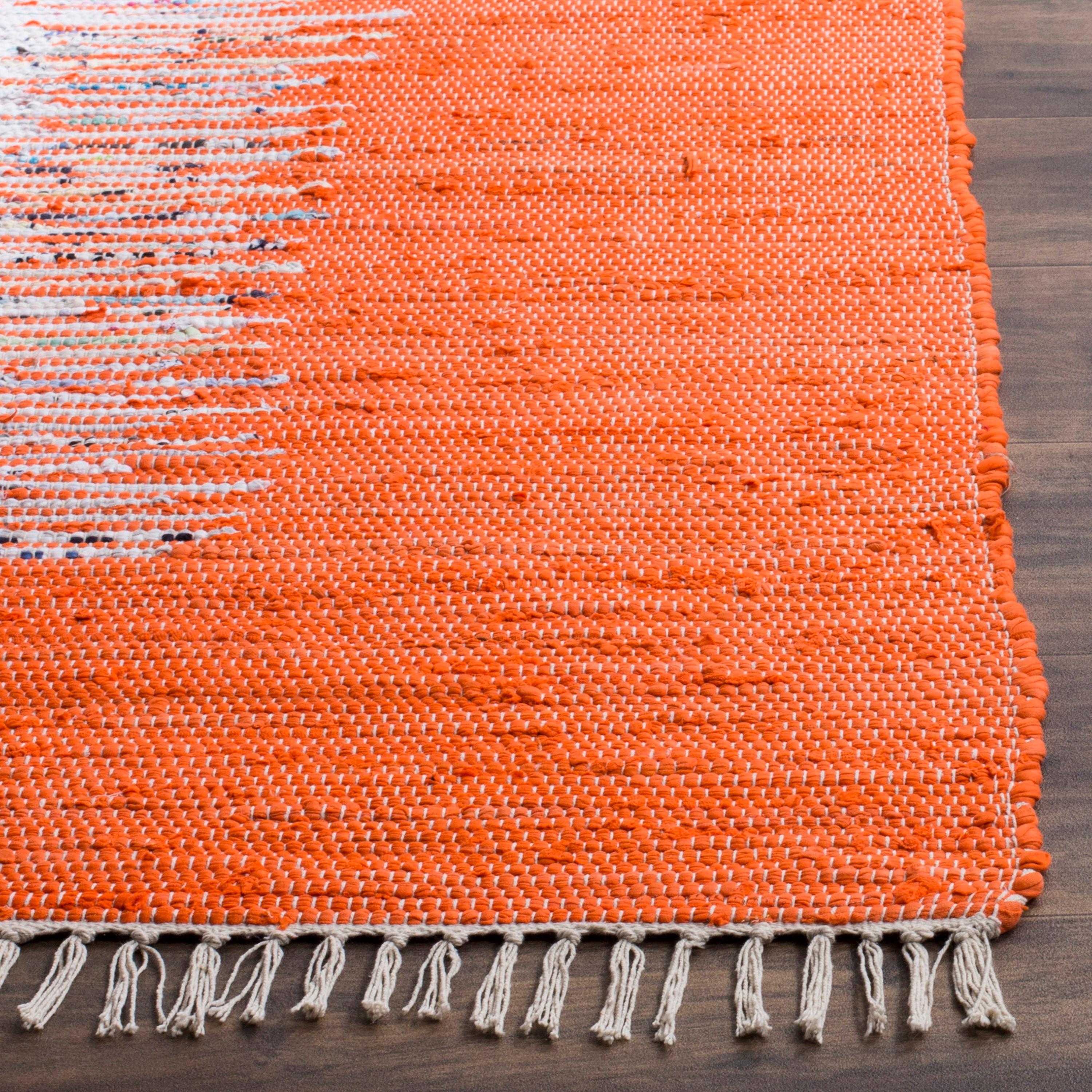 Montauk MTK711 Hand Woven Area Rug - Ivory/Orange - 8'9"x11'9" - Safavieh.