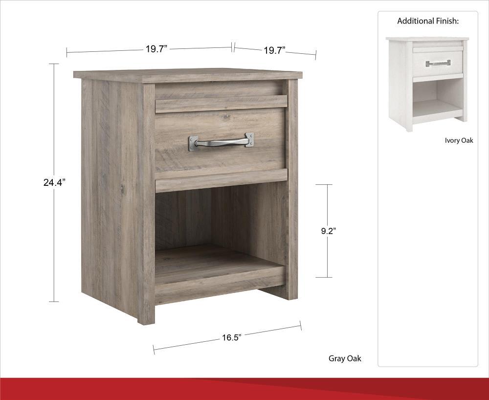 Ameriwood Home Bassinger Ironwood Nightstand