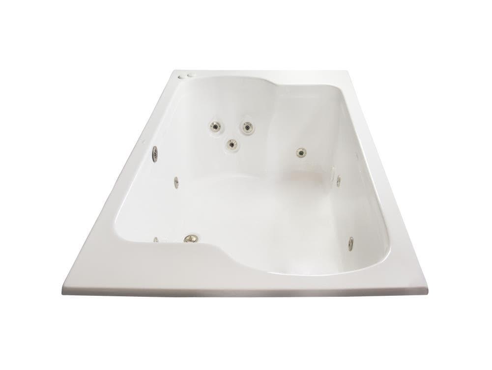 71.75'' x 42.625'' Drop-In Whirlpool Acrylic Bathtub