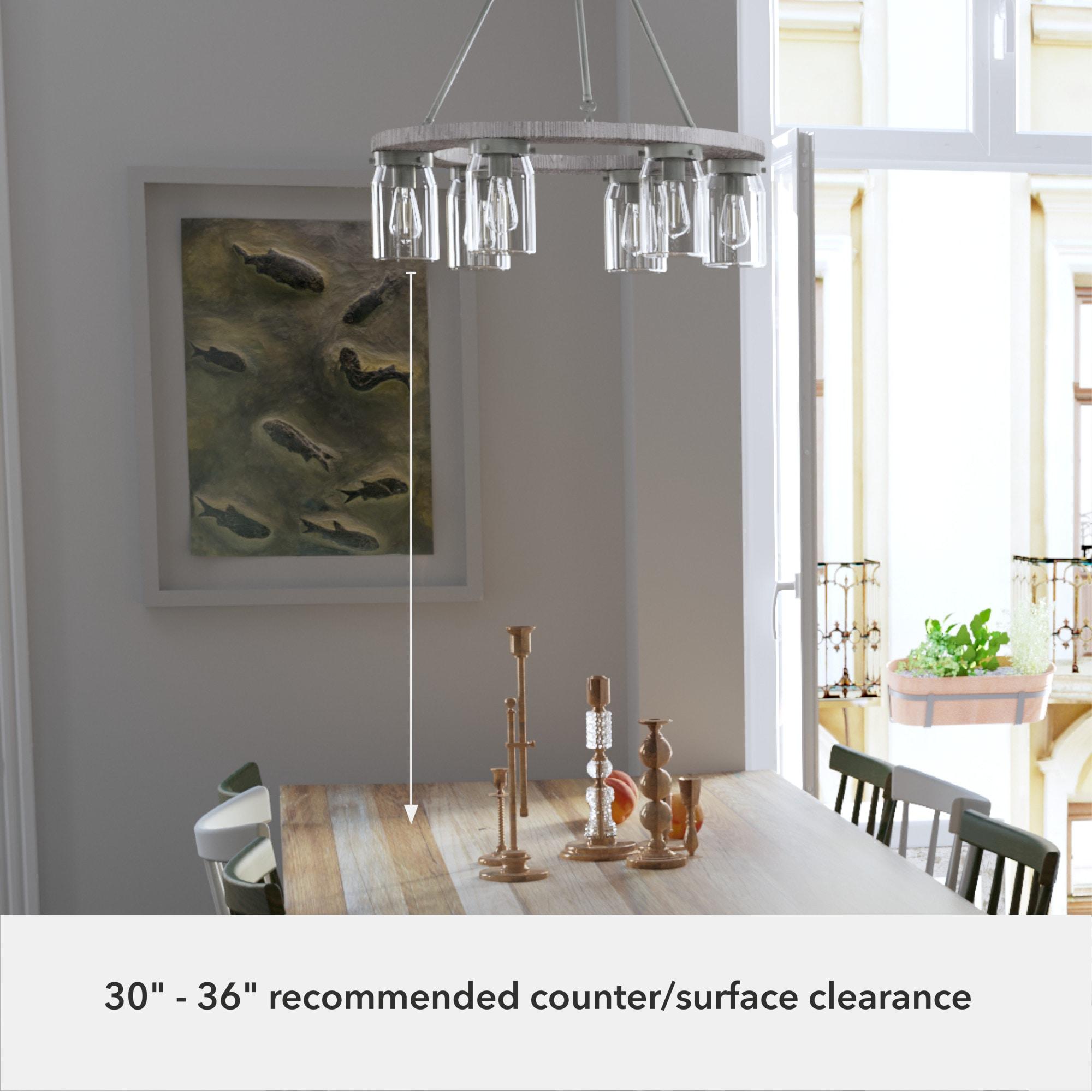 Devon Park 6 - Light Unique / Statement Wagon Wheel Chandelier