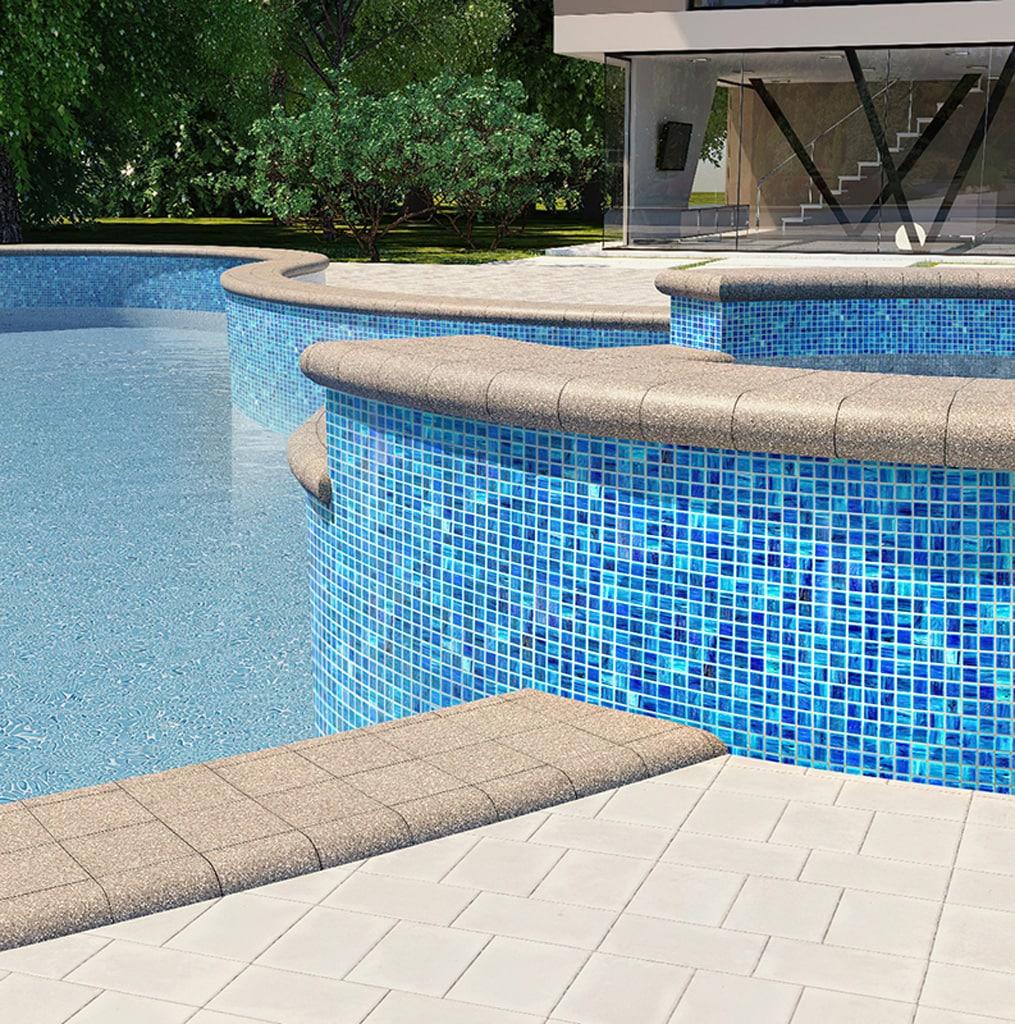 Celestial 0.8" x 0.8" Glass Grid Mosaic Wall & Floor Tile