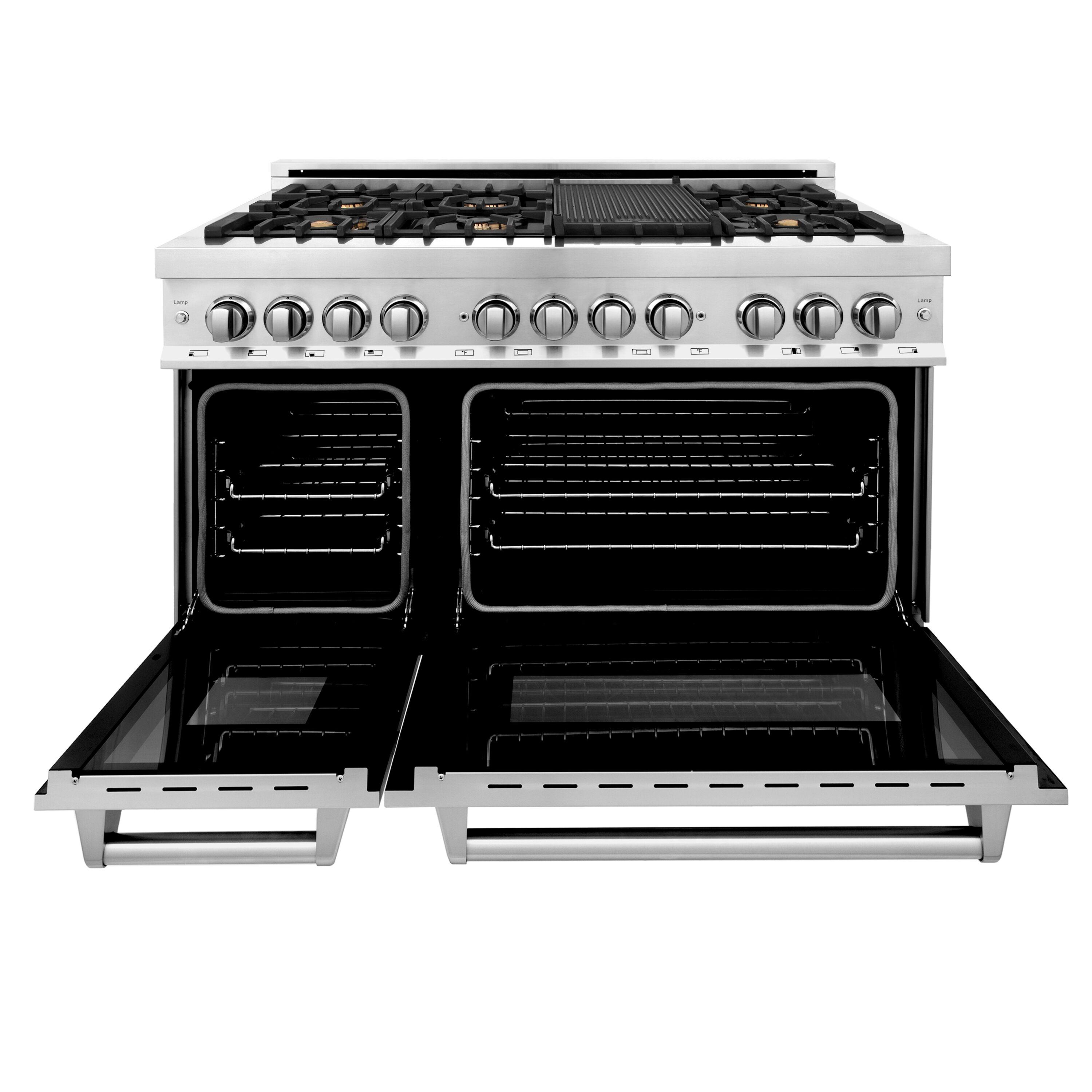 ZLINE 48" Legacy Dual Fuel Range w/ 7 Burner Gas Cooktop and 2 Electric Ovens