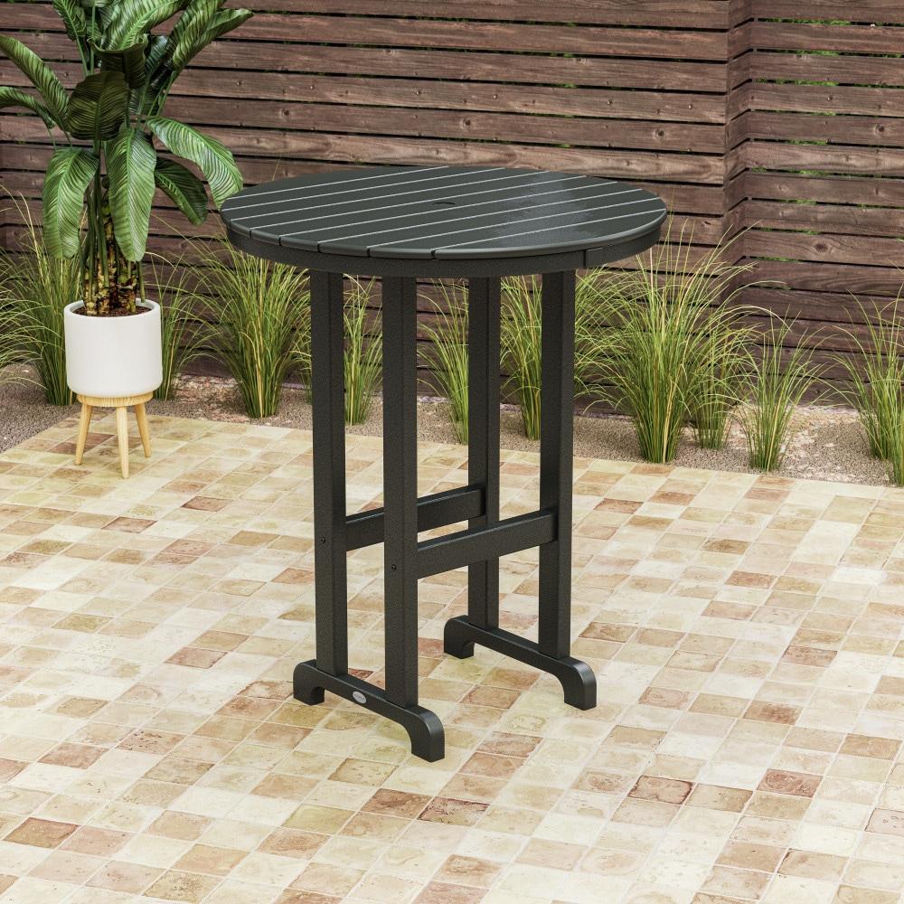 Round Farmhouse Bar Table