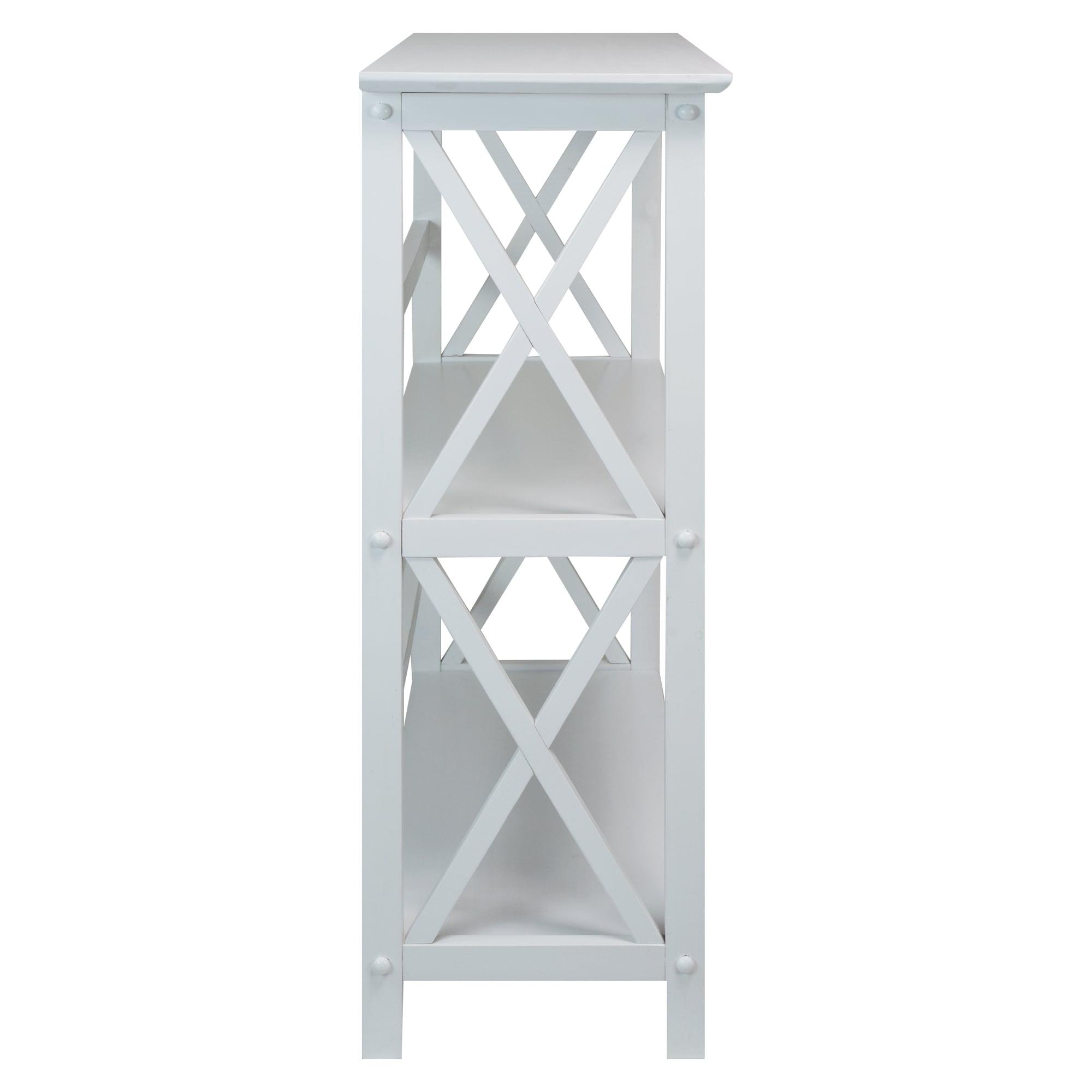 Ebern Designs Solid Wood Etagere Bookcase