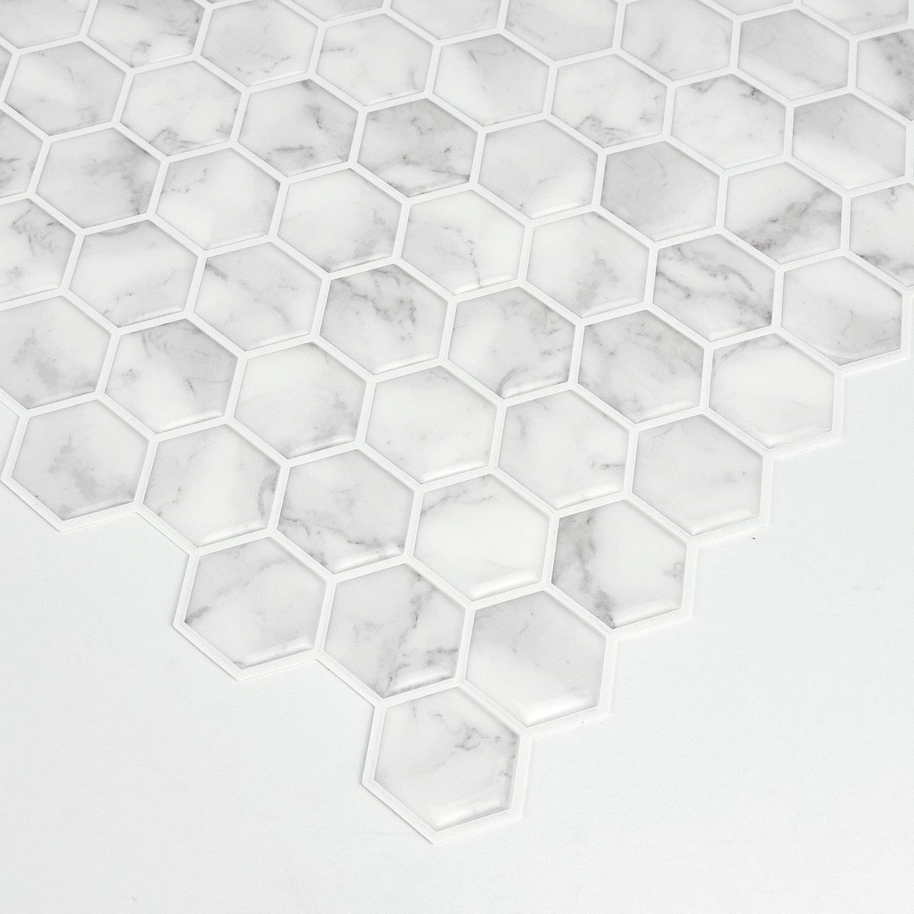 1'' W x 1'' L PVC Peel and Stick Mosaic Tile