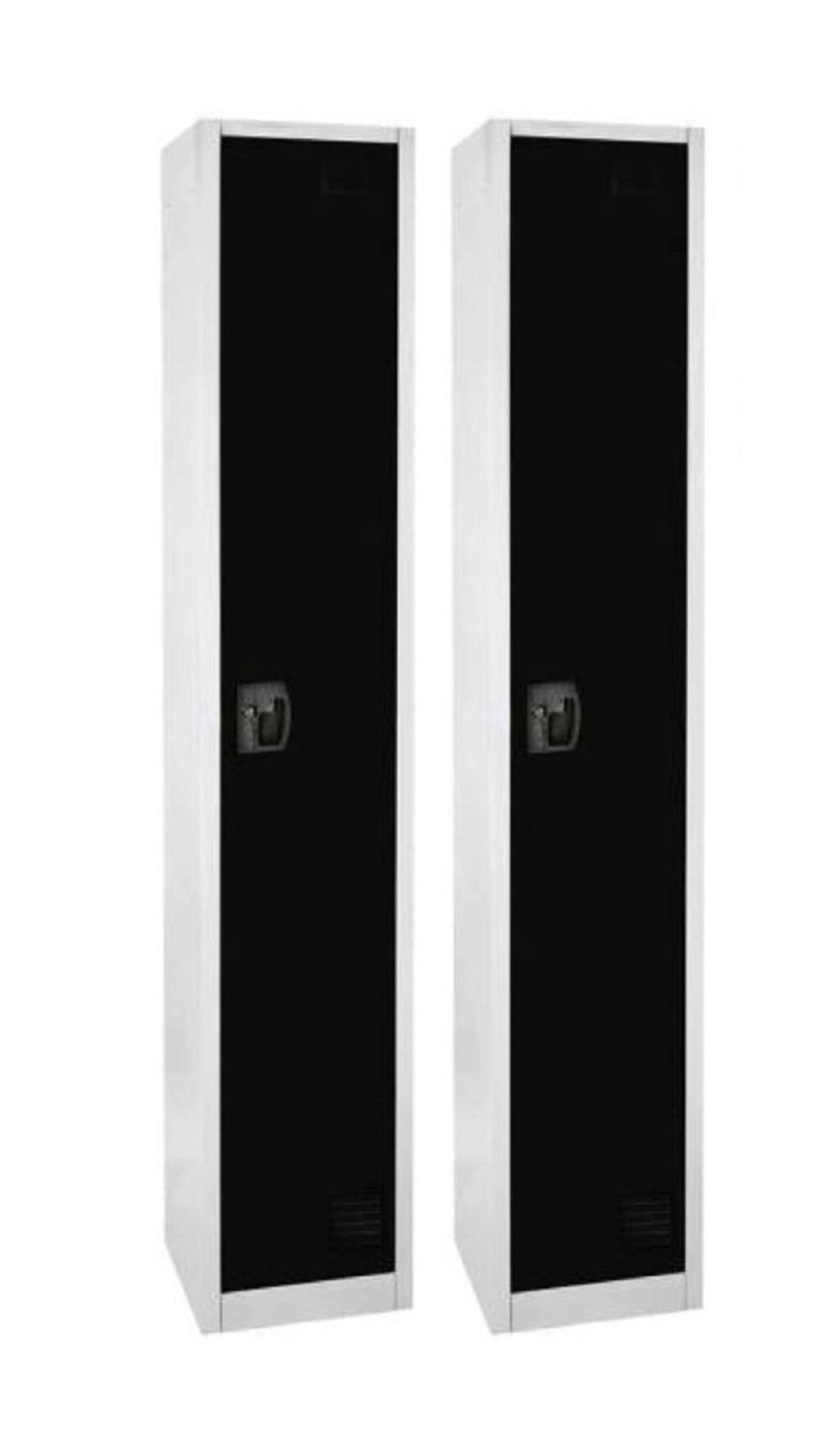 AdirOffice 12'' Wide Steel 1-Tier School and Gym Locker (Set of 2)