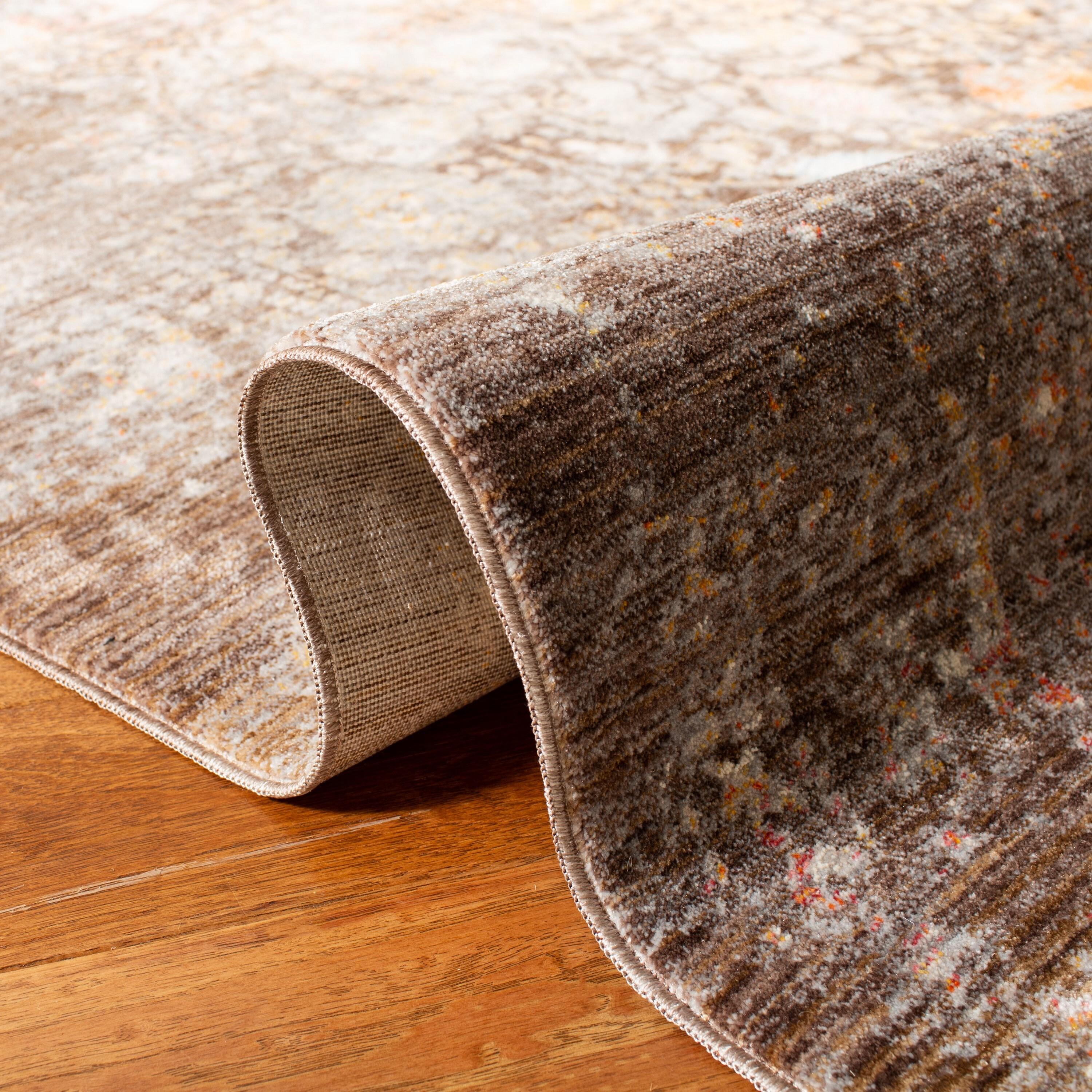 Vintage Persian VTP410 Power Loomed Indoor Area Rug - Brown/Multi - 9'x11'7" - Safavieh