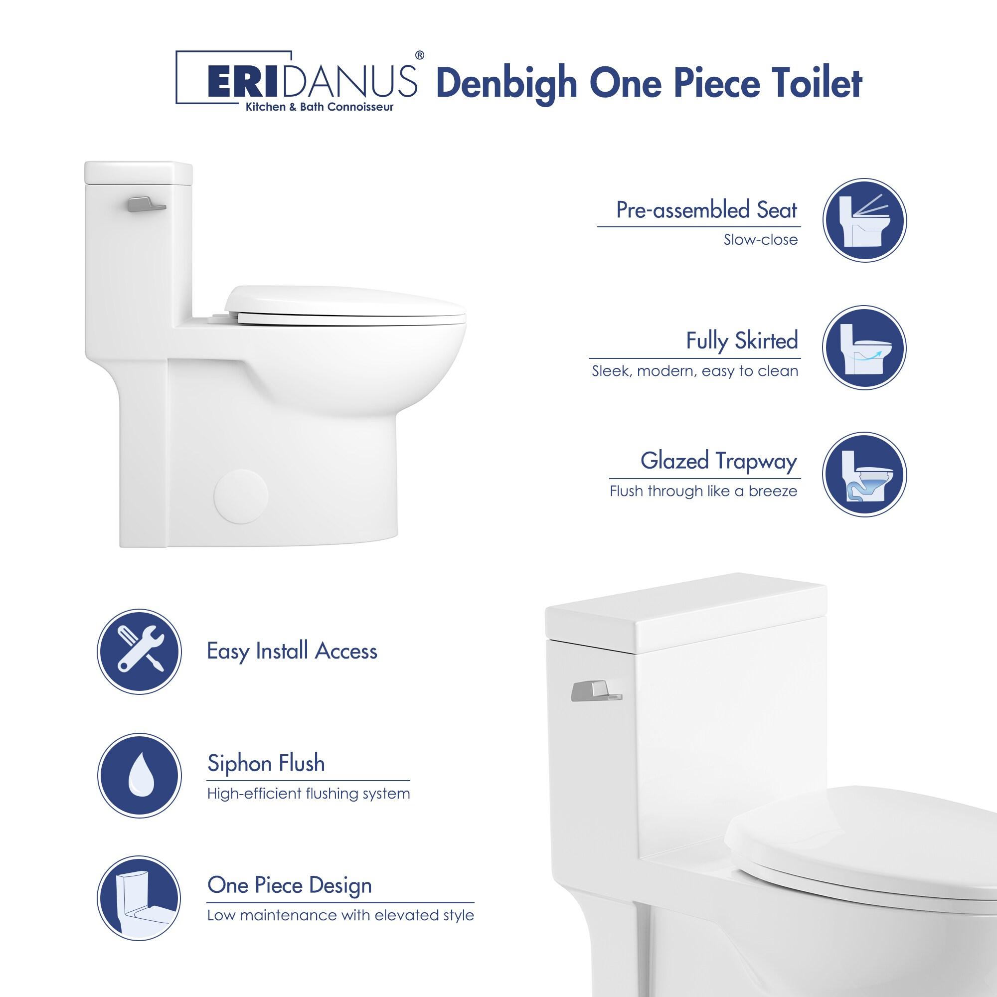 Denbigh Chair Height Elongated Comfort Height One-Piece Toilet (Seat Included)