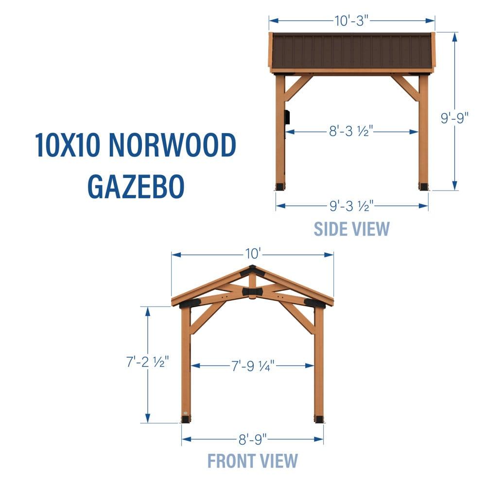 Backyard Discovery 10 X 10 Norwood Gazebo