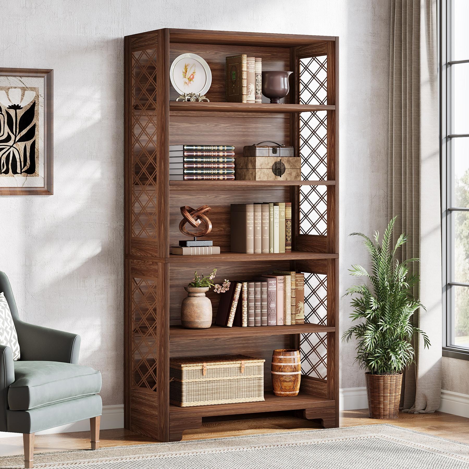 Everly Quinn Edlira Etagere Storage Bookcase
