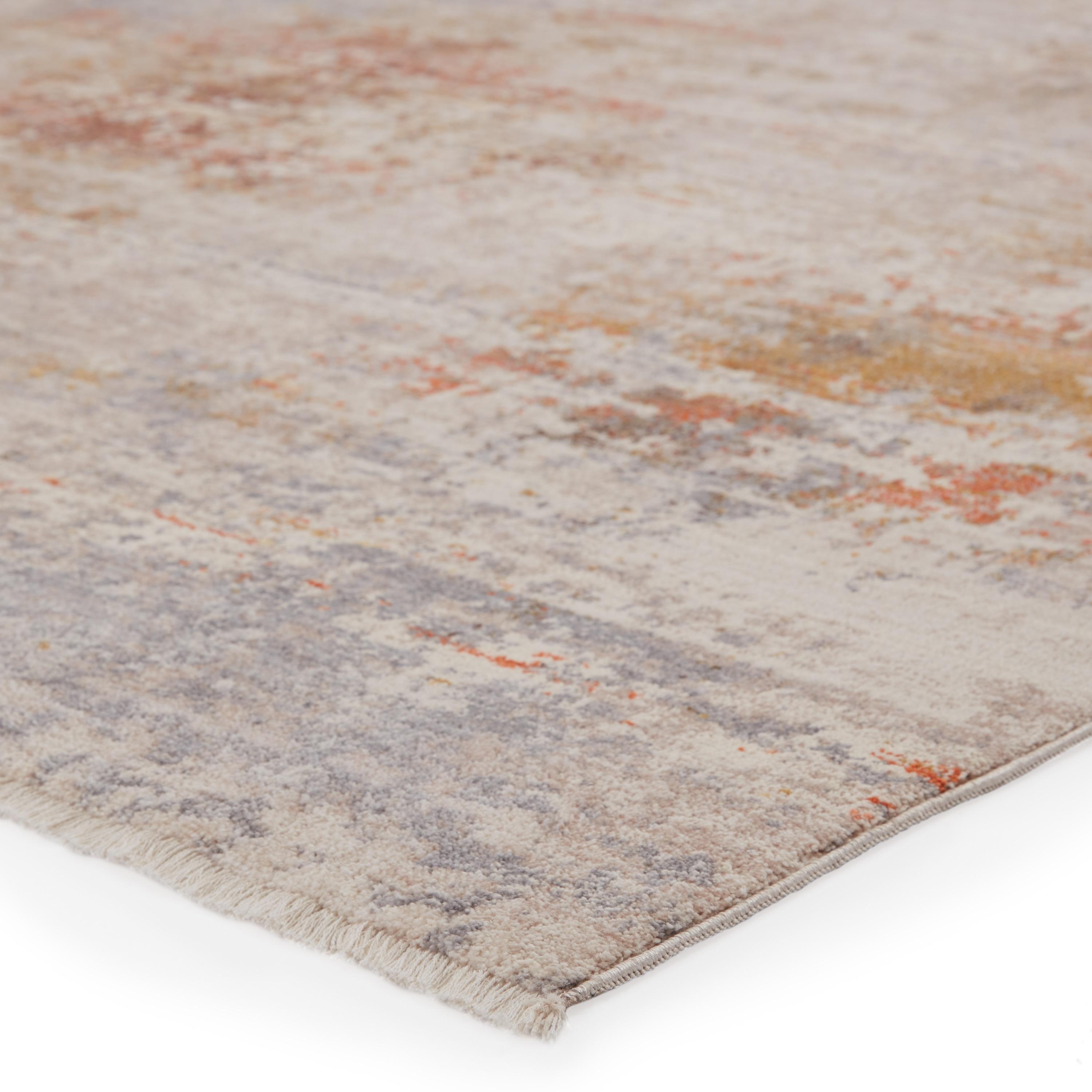 2'9"x8' Berquist Abstract Runner Rug White - Jaipur Living: Contemporary Indoor Area Rug, Medium Pile, Polyester