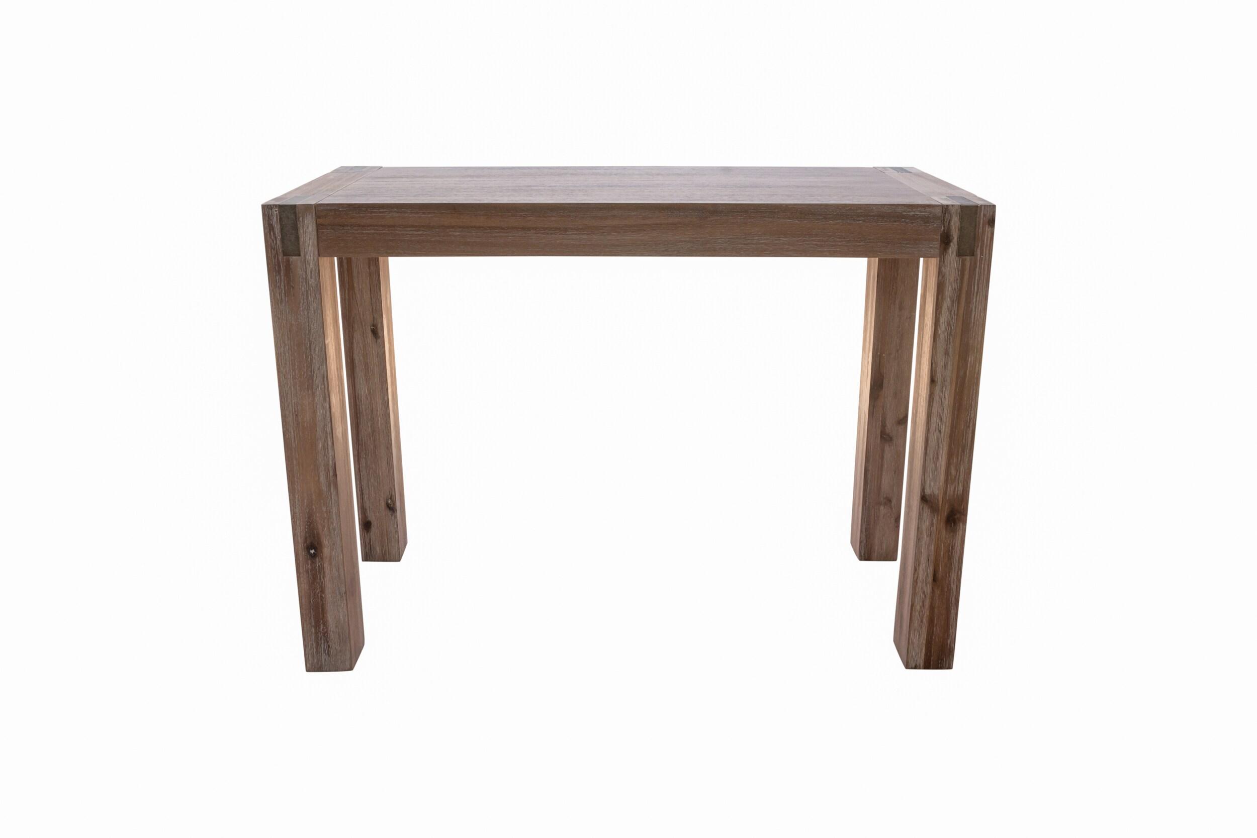 40" Woodstock Acacia Media Console Table Brushed Driftwood - Alaterre Furniture: Rustic Elegance for Home