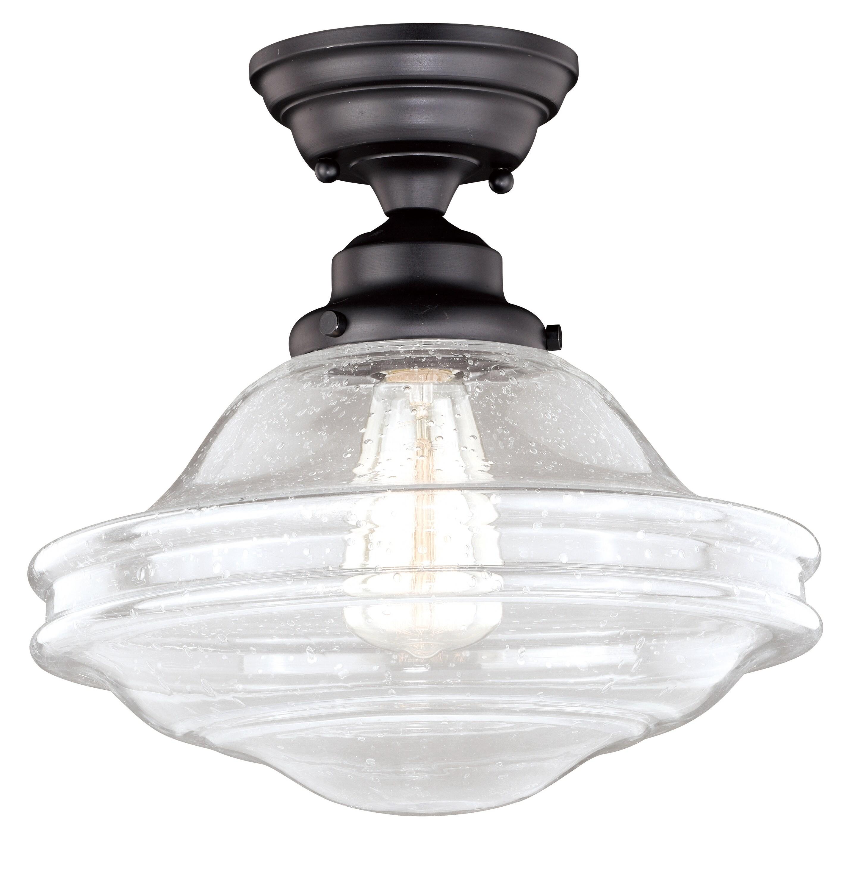 Vaxcel Huntley 1 - Light Flush Mount in  Oil Rubbed Bronze