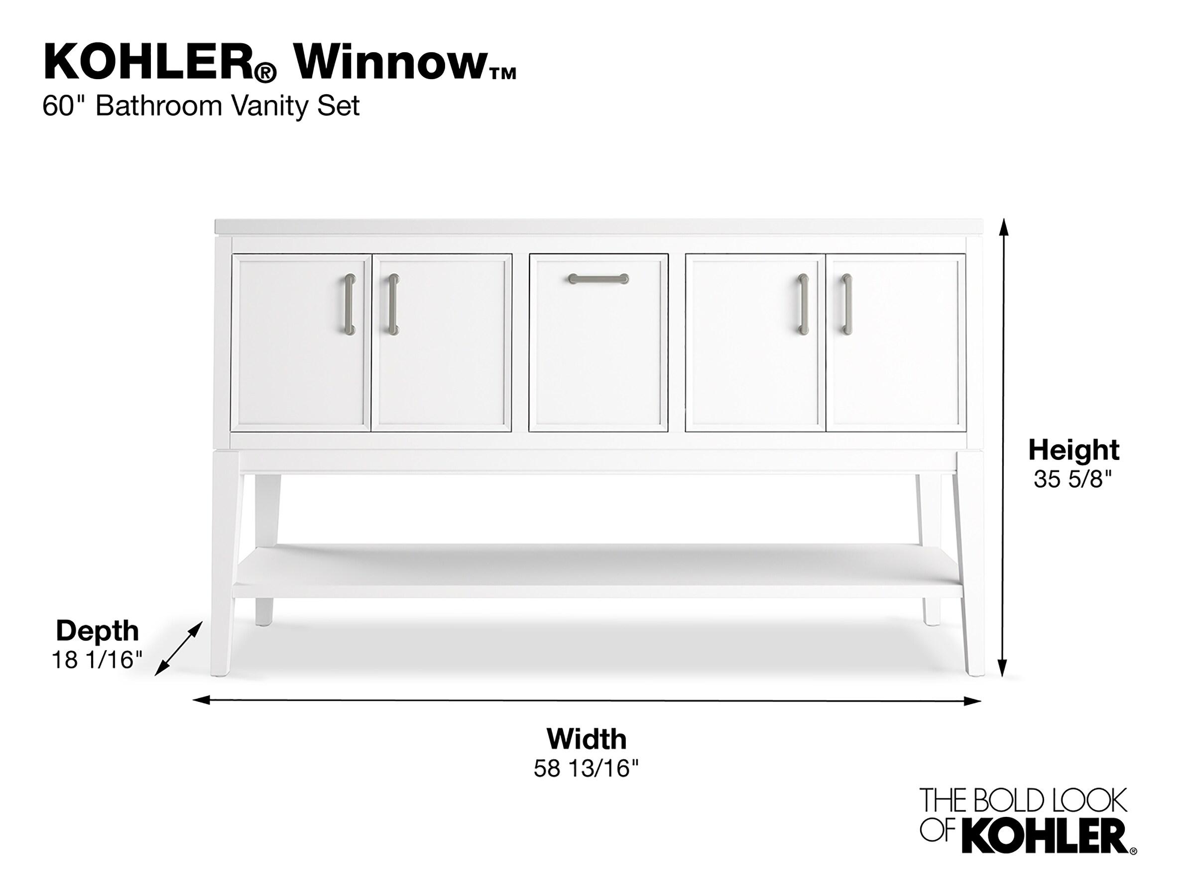 Winnow 60-In Bathroom Vanity Set