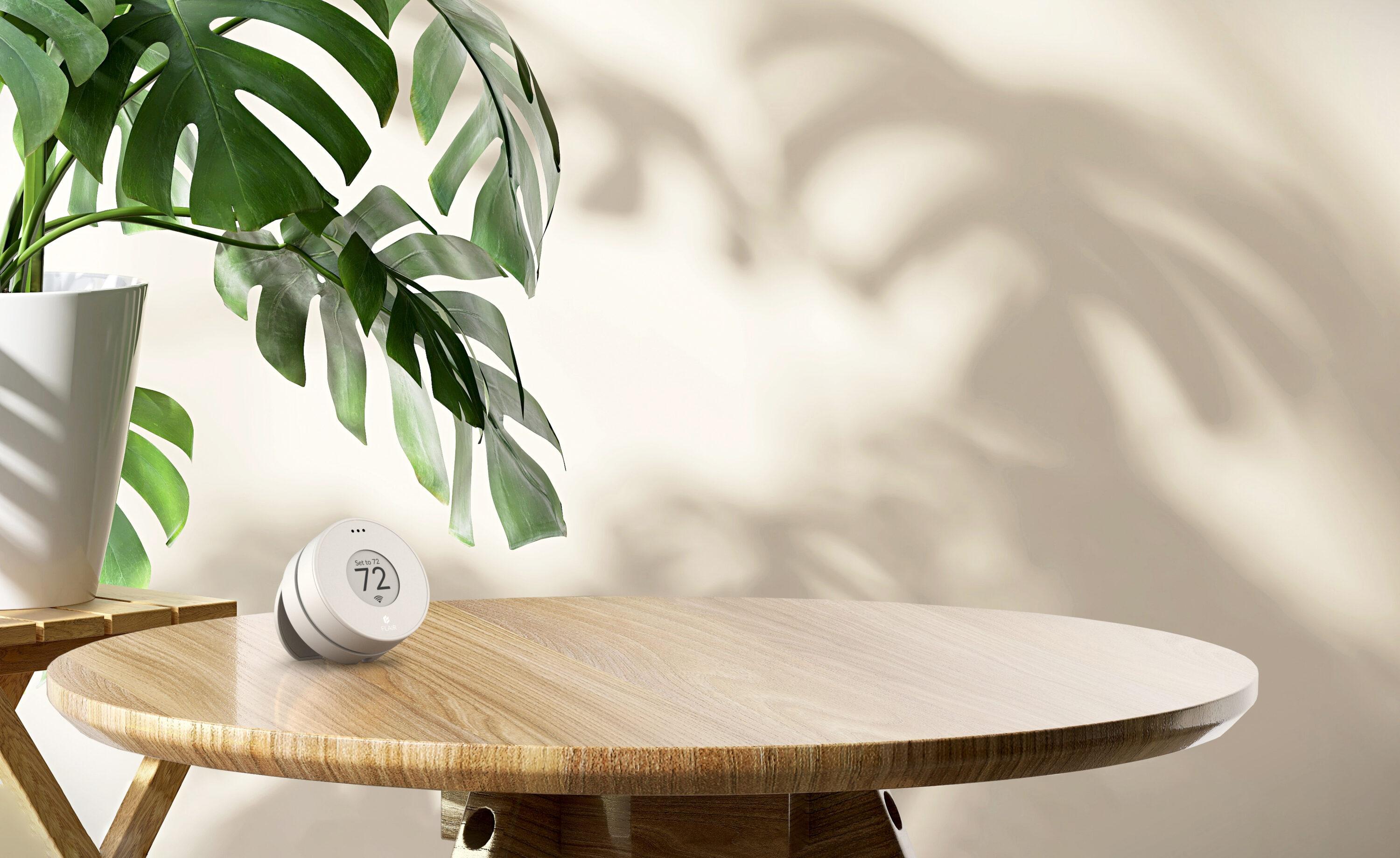 Flair Puck, WiFi Wireless Thermostat (Pearl White). Controls Flair Smart Vents. Compatible with Alexa, works with ecobee, Honeywell smart thermostats, and Google Assistant.