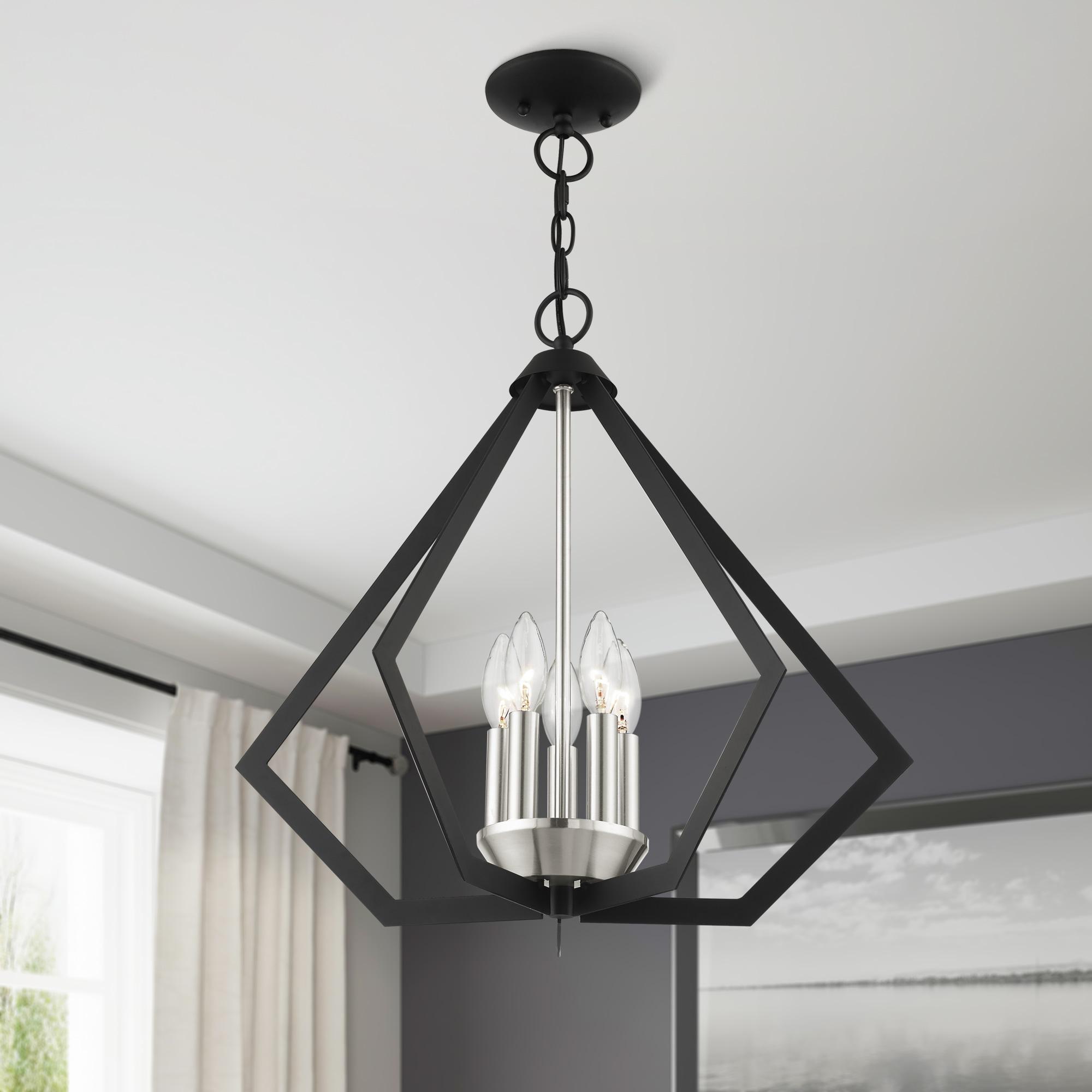 Livex Lighting Prism 5 - Light Chandelier in  Black