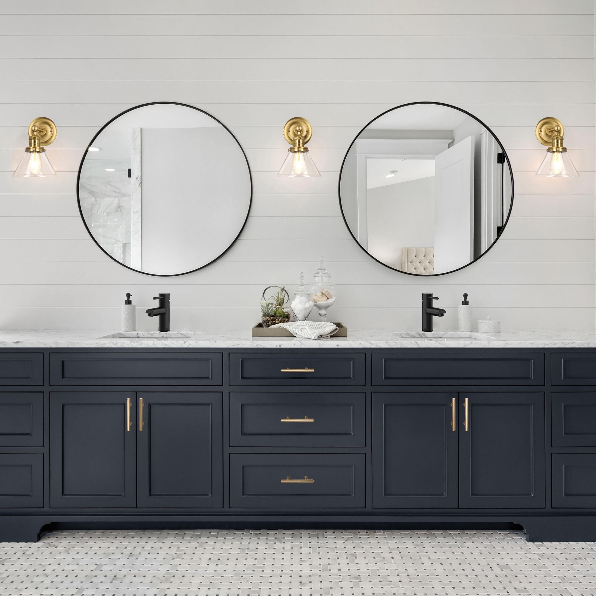 Design House  Augustin Wall Light in Satin Gold